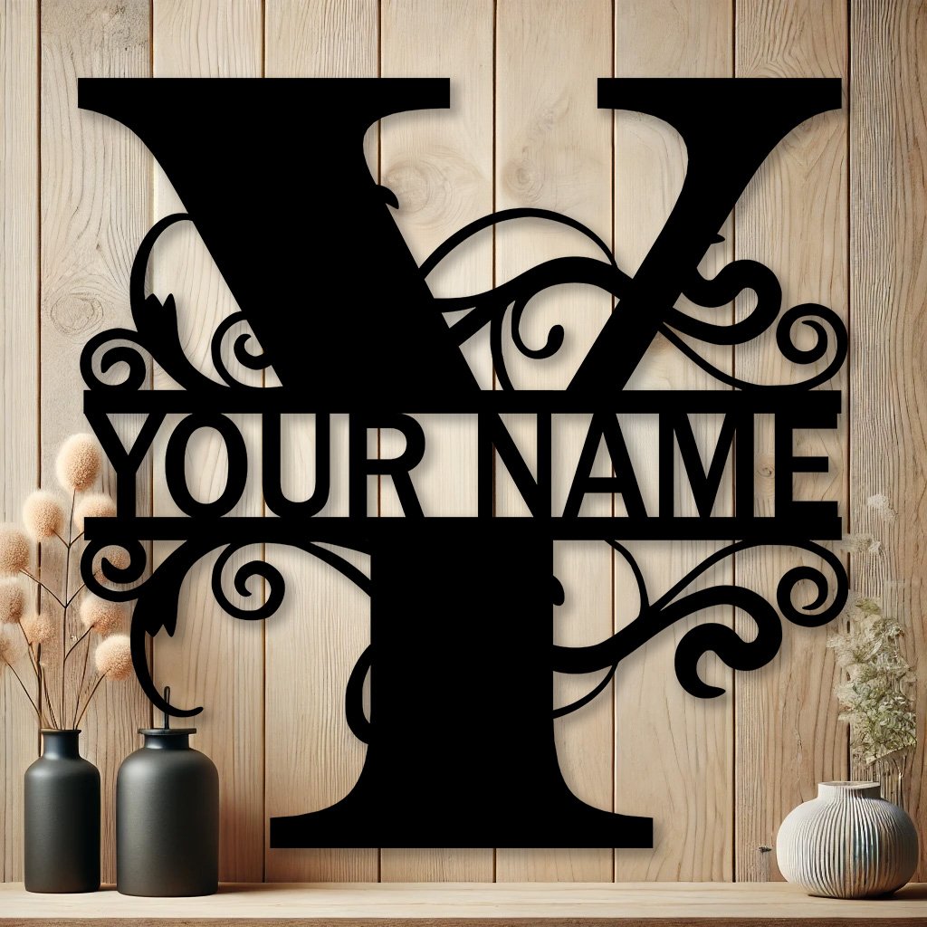Personalized Monogrammed Metal Art Decor | Custom Home Decor