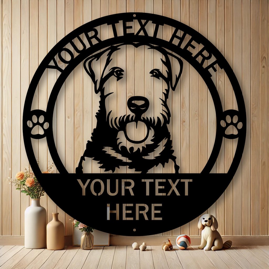Personalized Welsh Terrier Metal Sign | Custom Dog Breed Gifts