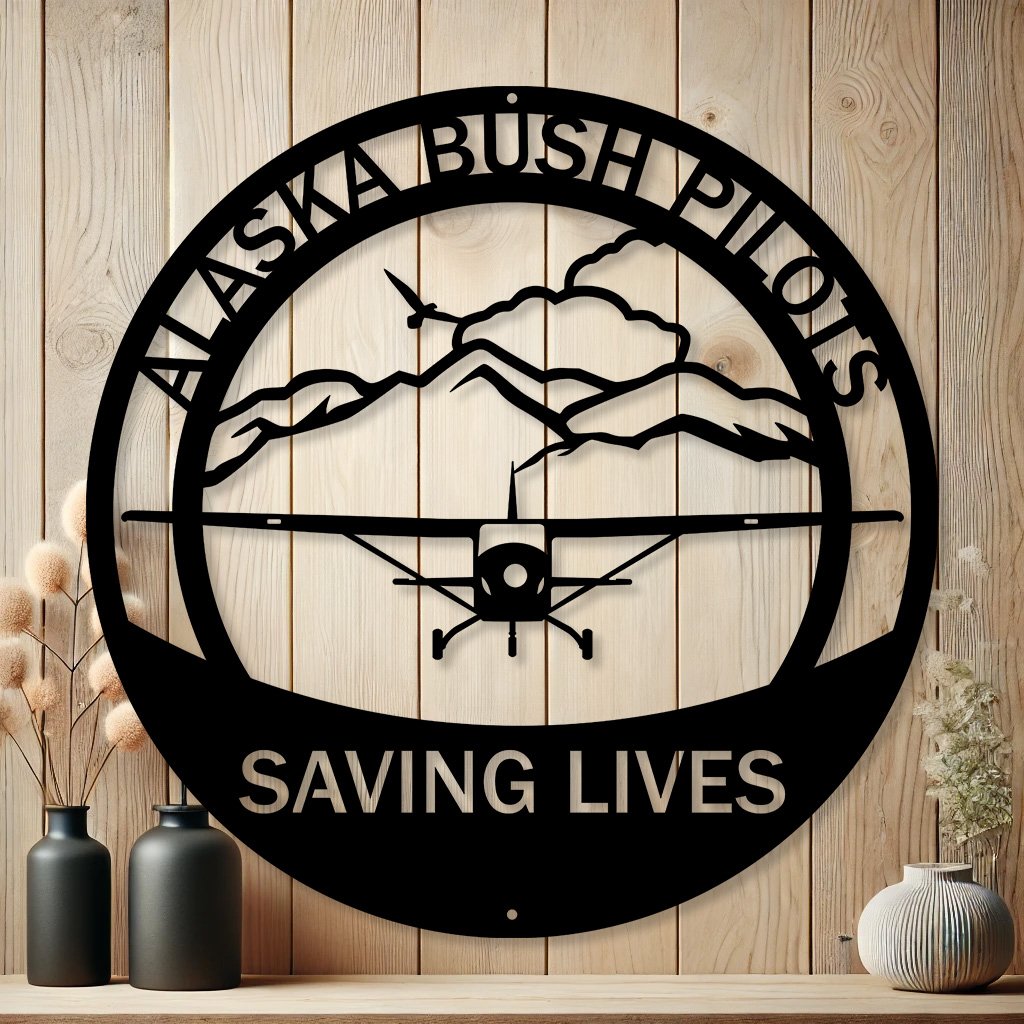 Personalized Cessna Airplane Metal Sign | Custom Aviation Decor