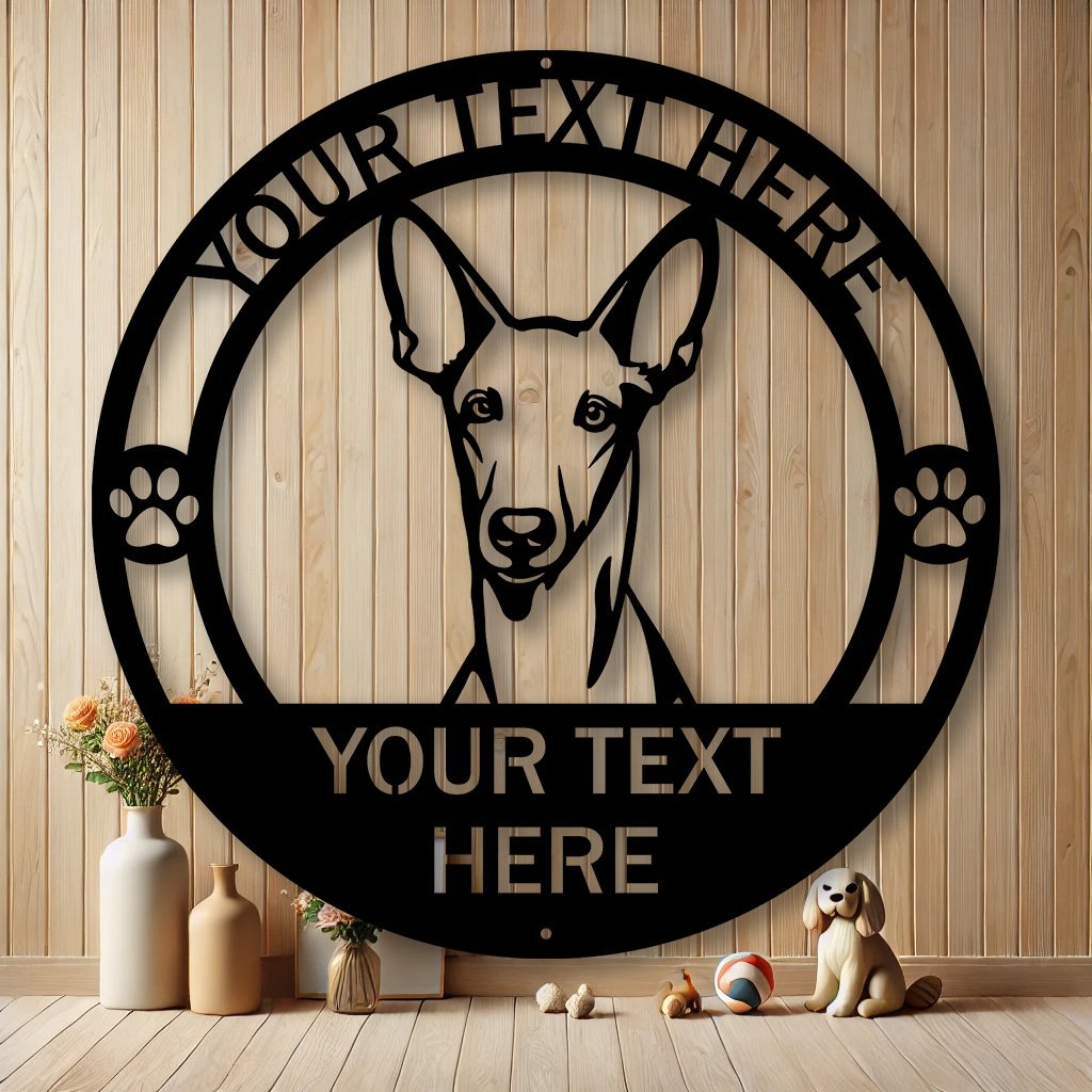 Personalized Pharaoh Hound Metal Sign | Custom Dog Breed Gifts