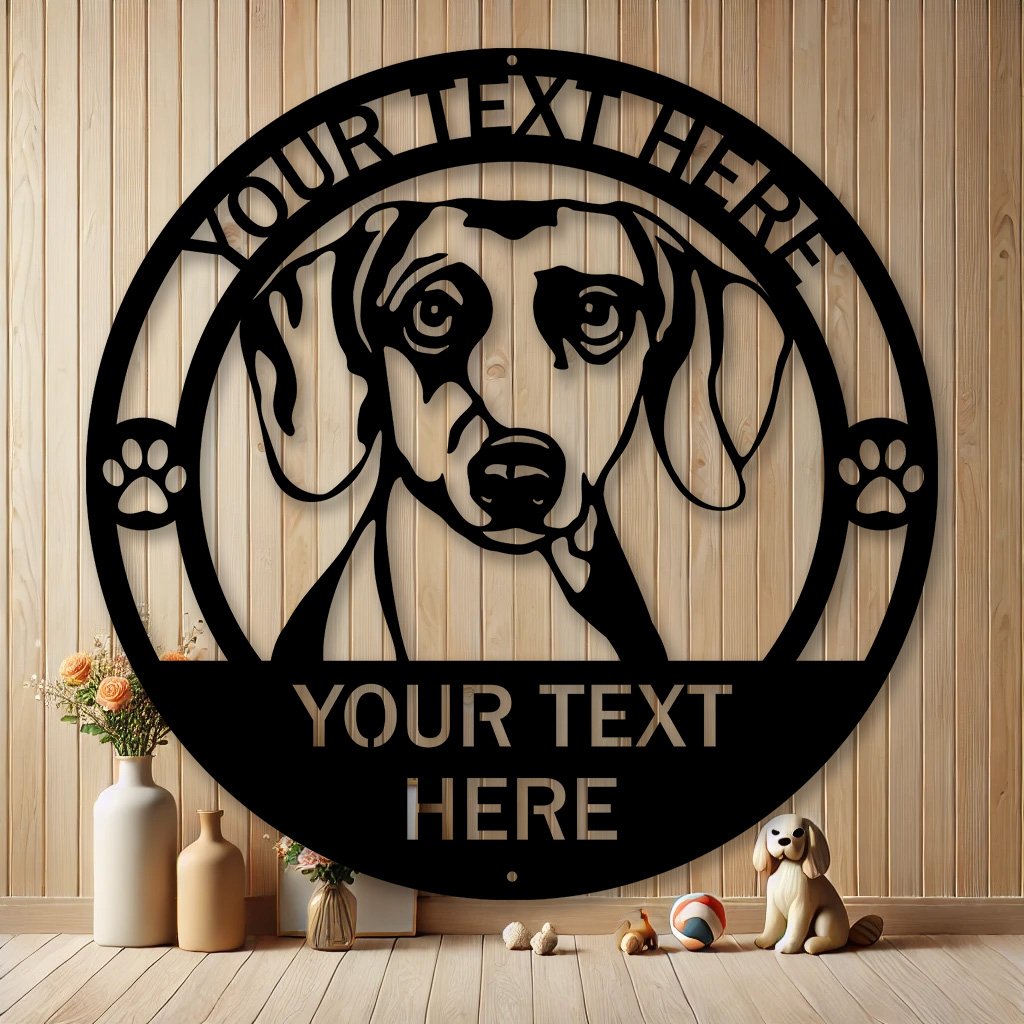 Personalized Dachshund Dog Metal Sign | Custom Dog Breed Gifts
