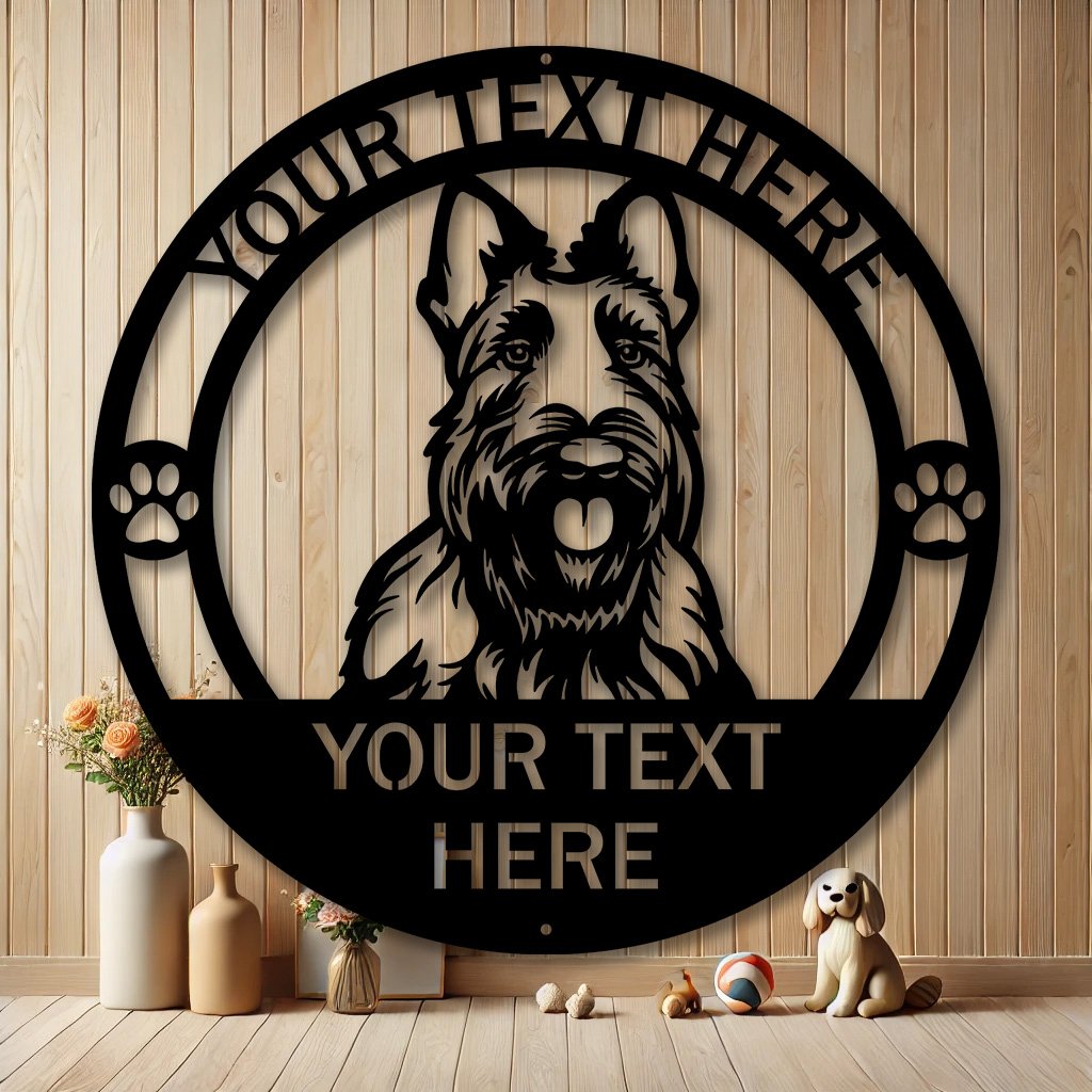 Personalized Scottish Terrier Dog Metal Sign | Custom Dog Breed Gifts