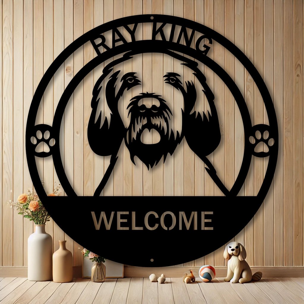 Personalized Spinoni Italiani Metal Art Sign | Custom Dog Breed Gifts