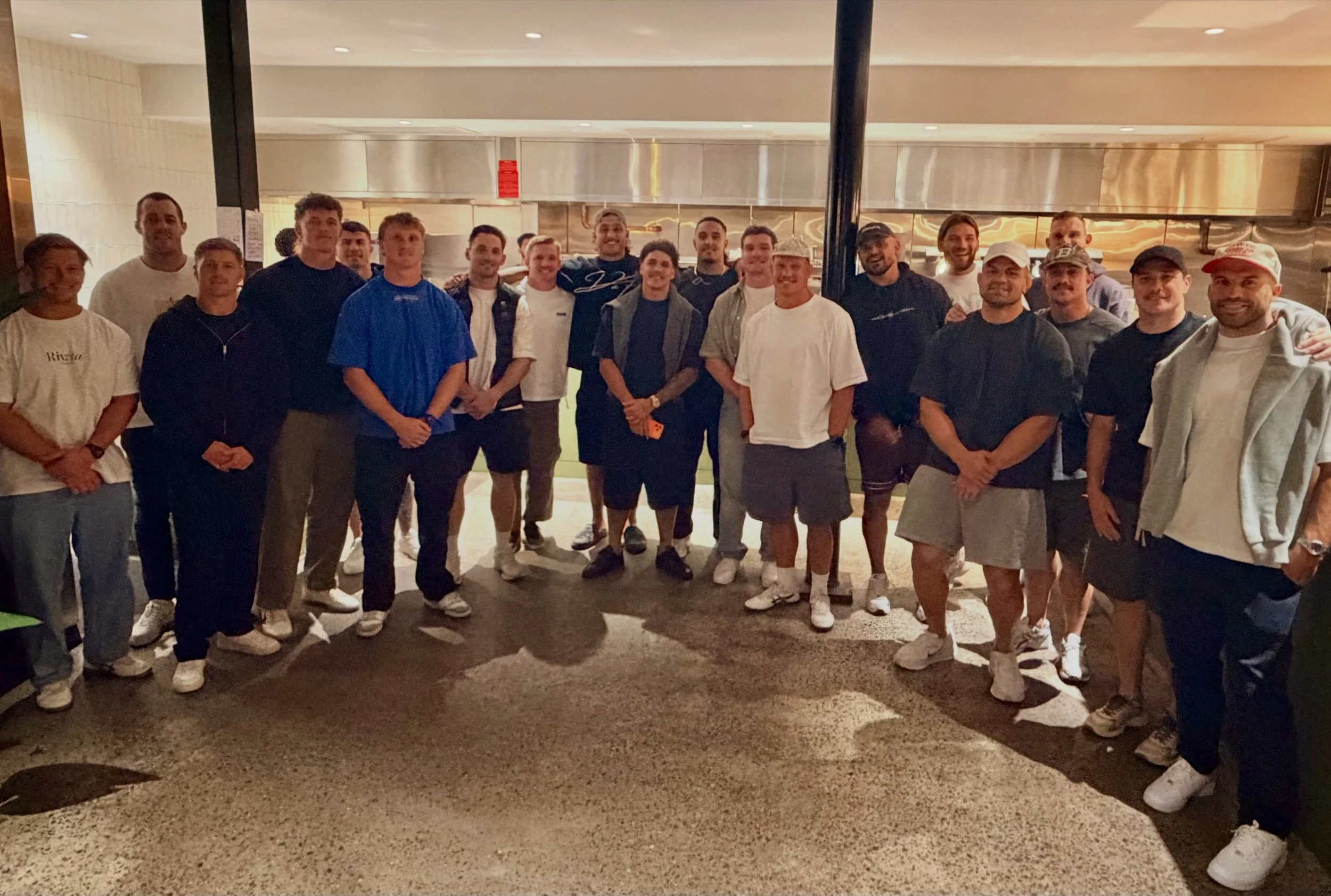 What a treat! We had the pleasure of hosting the Australian team @arlkangaroos ..for a feast last night. First night of camp done right! Good luck, boys! We&rsquo;ll be cheering you on!