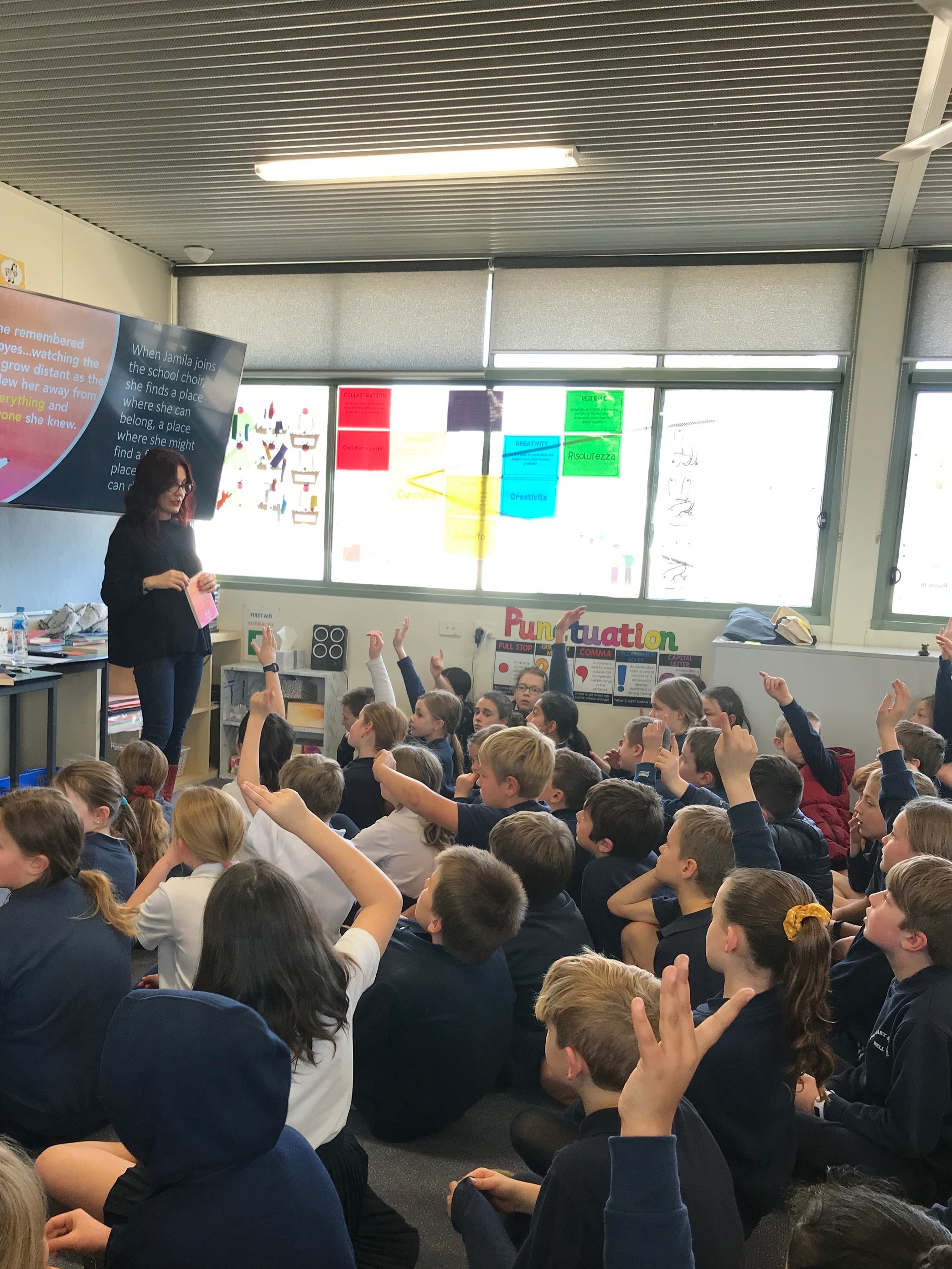Author Visit to Bell PS for Book Week 2019.