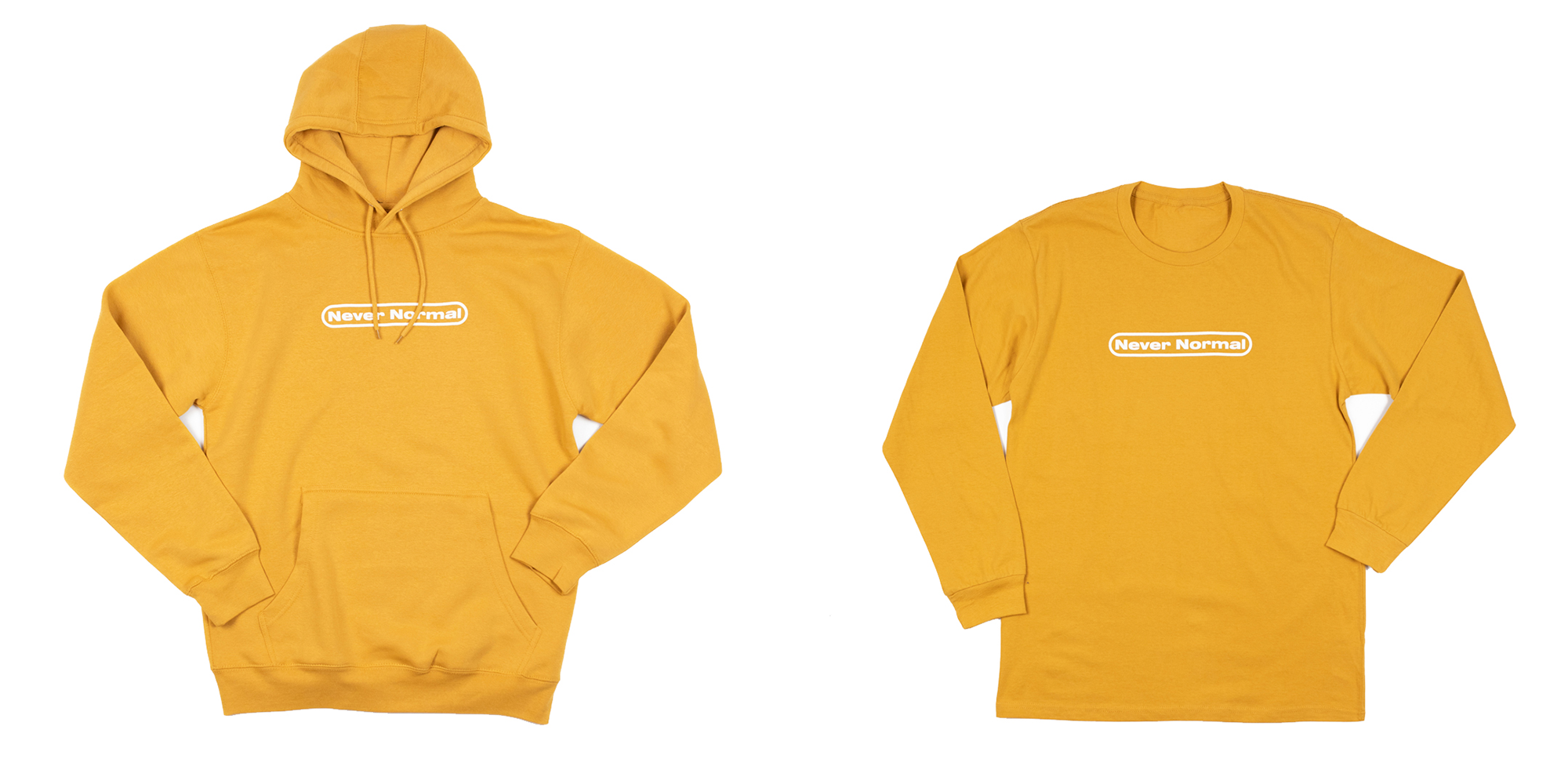 Logo | Mustard Hoodie and Long Sleeve