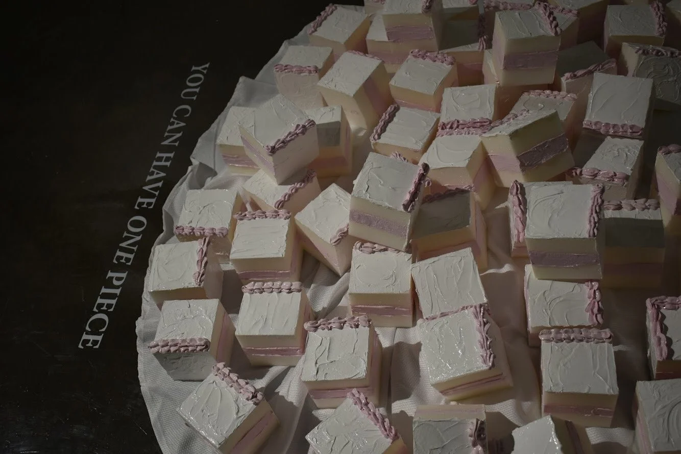    At the Seams:   BFA Thesis Exhibition   Foam, silicon caulking  Edition of 100: An editioned set of distributives given out during the exhibition’s reception.   2019 