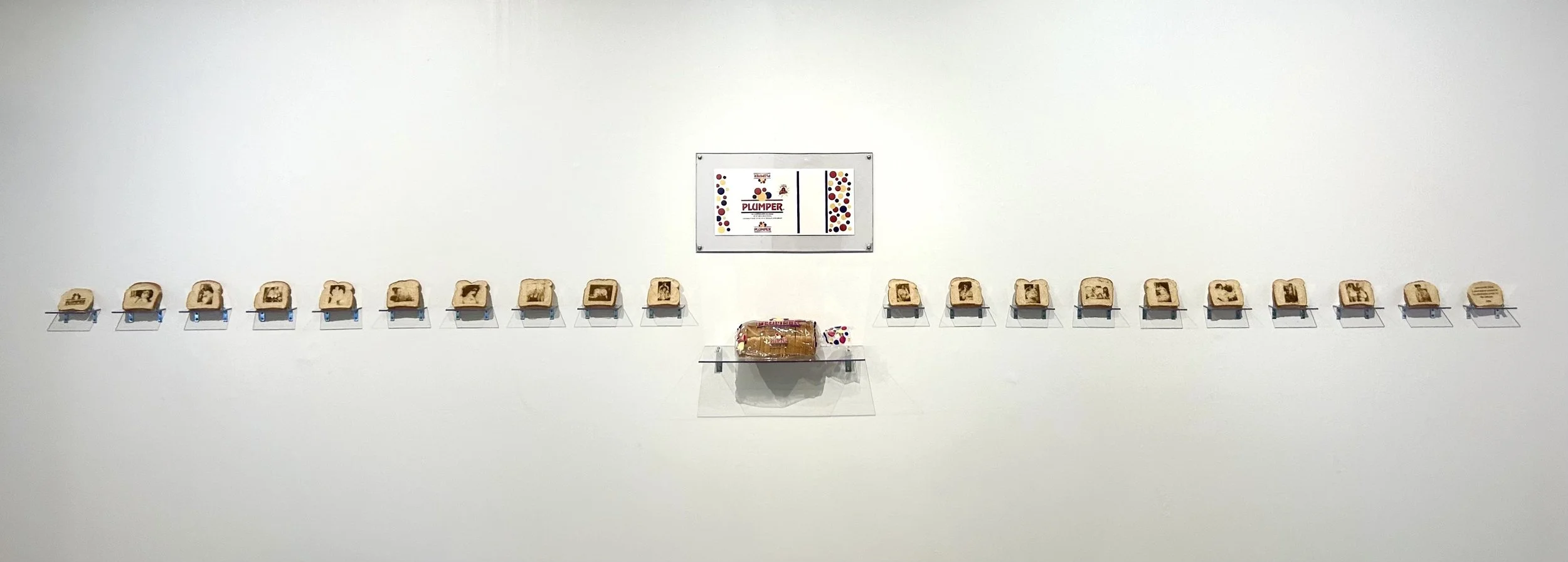   Plumper Bread  Bread, silkscreen 2025 (installation) 