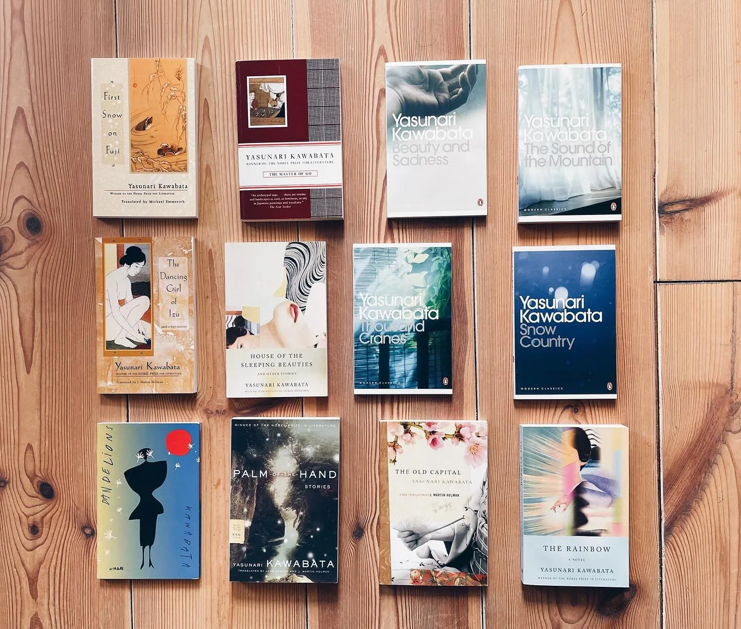 My Kawabata collection. ✨

&quot;It's like they say: The beauty of a single [book] is enough to reawaken one's will to live.&quot;