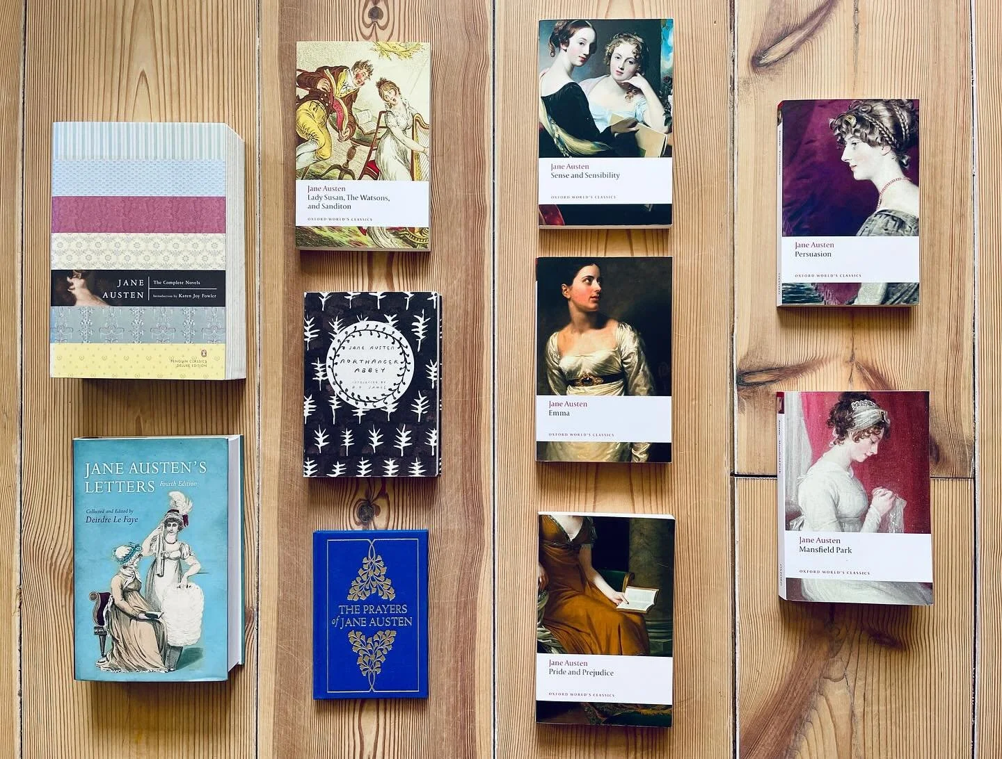My Jane Austen collection. 🎨