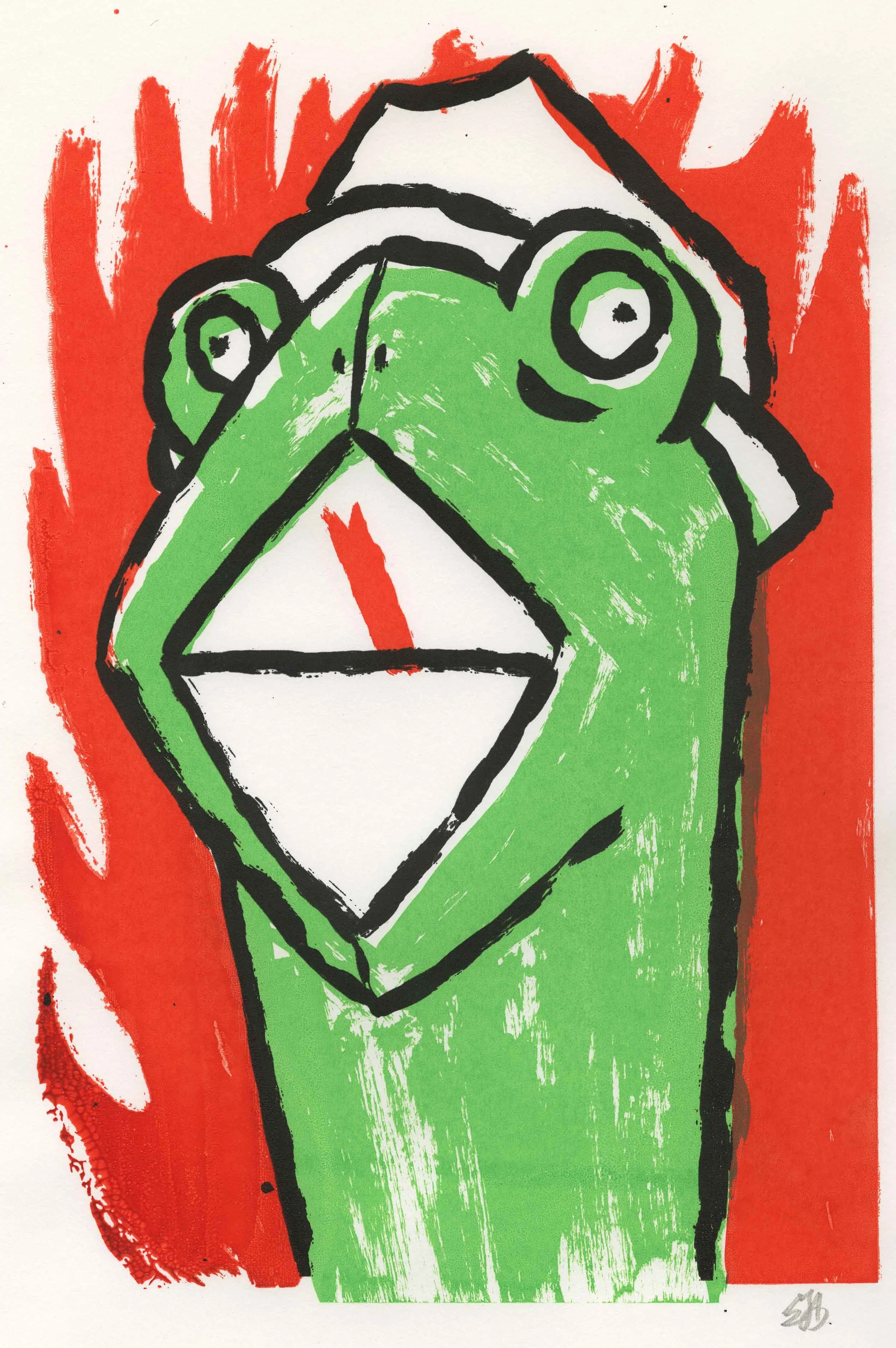 Detective Kermit Screen Print — Samuel J Ayres Illustration Sam Ayres