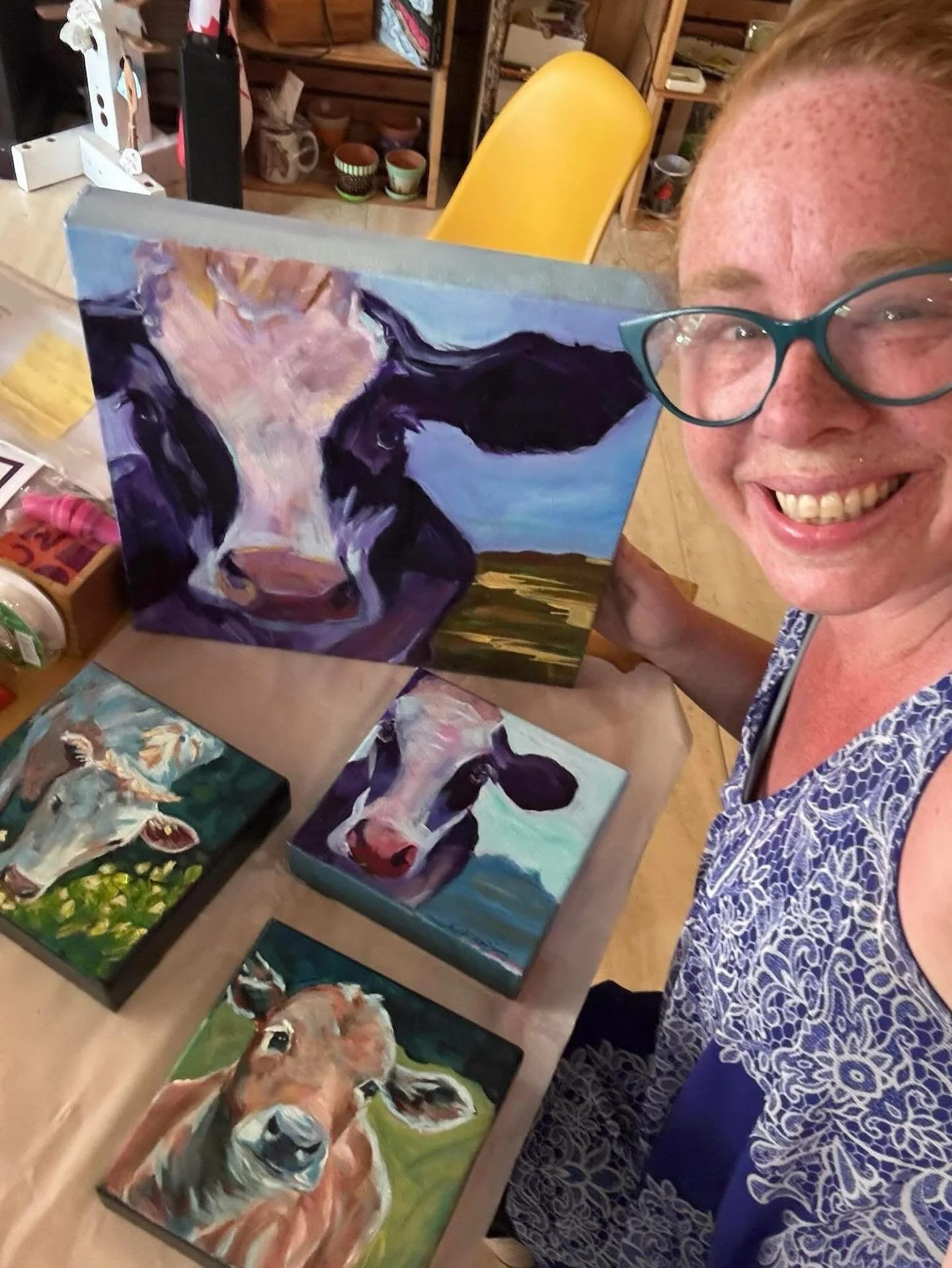 🔴sold 

Every single cow has been adopted at the @northumberlandartsgallery in Port Hope. 

&ldquo;Vera&rdquo; was the last remaining from this herd and is heading to her forever home in the Yukon. 

There are still two cows available for your viewi