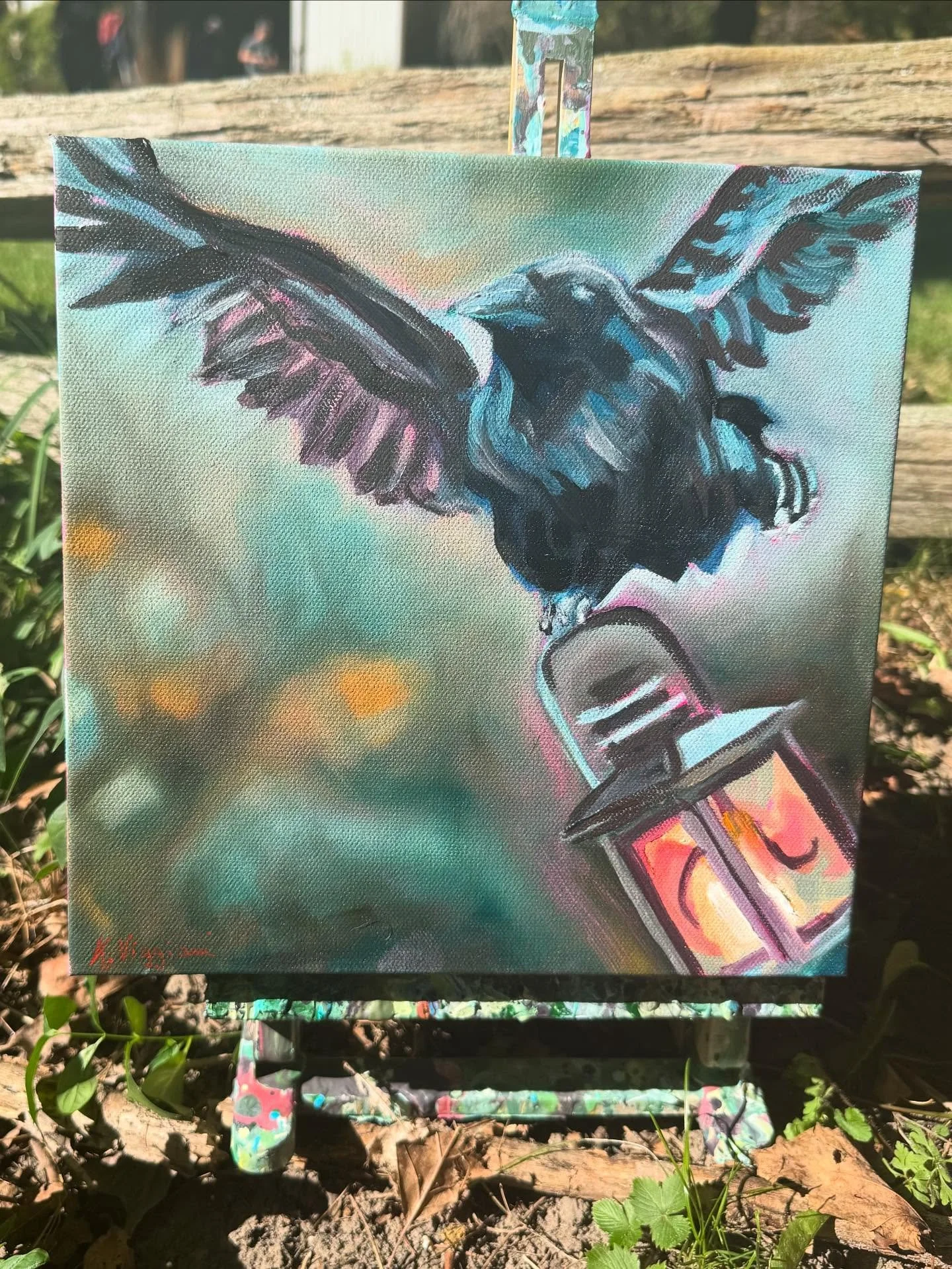 🔴sold!

I&rsquo;m really thrilled about how much you are all enjoying these Halloween themed pieces. 

&ldquo;Fly by light&rdquo;
10&rdquo; x 10&rdquo; oil on gallery wrapped canvas 
🔴sold 

Big thanks to this collector who went on a bit of an adve