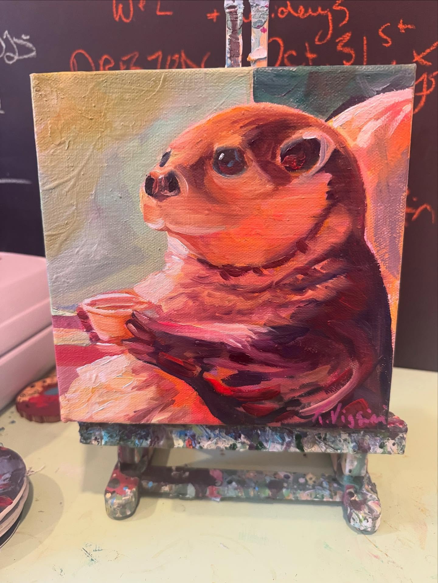 He&rsquo;s really tall for an otter.  He&rsquo;s &ldquo;Josh&rdquo;!

Deep in thought as he sips his coffee by the window&hellip;

I wonder what&rsquo;s on his mind&hellip;.

Probably that he&rsquo;s pretty excited to be hanging at @watsonandlou  for
