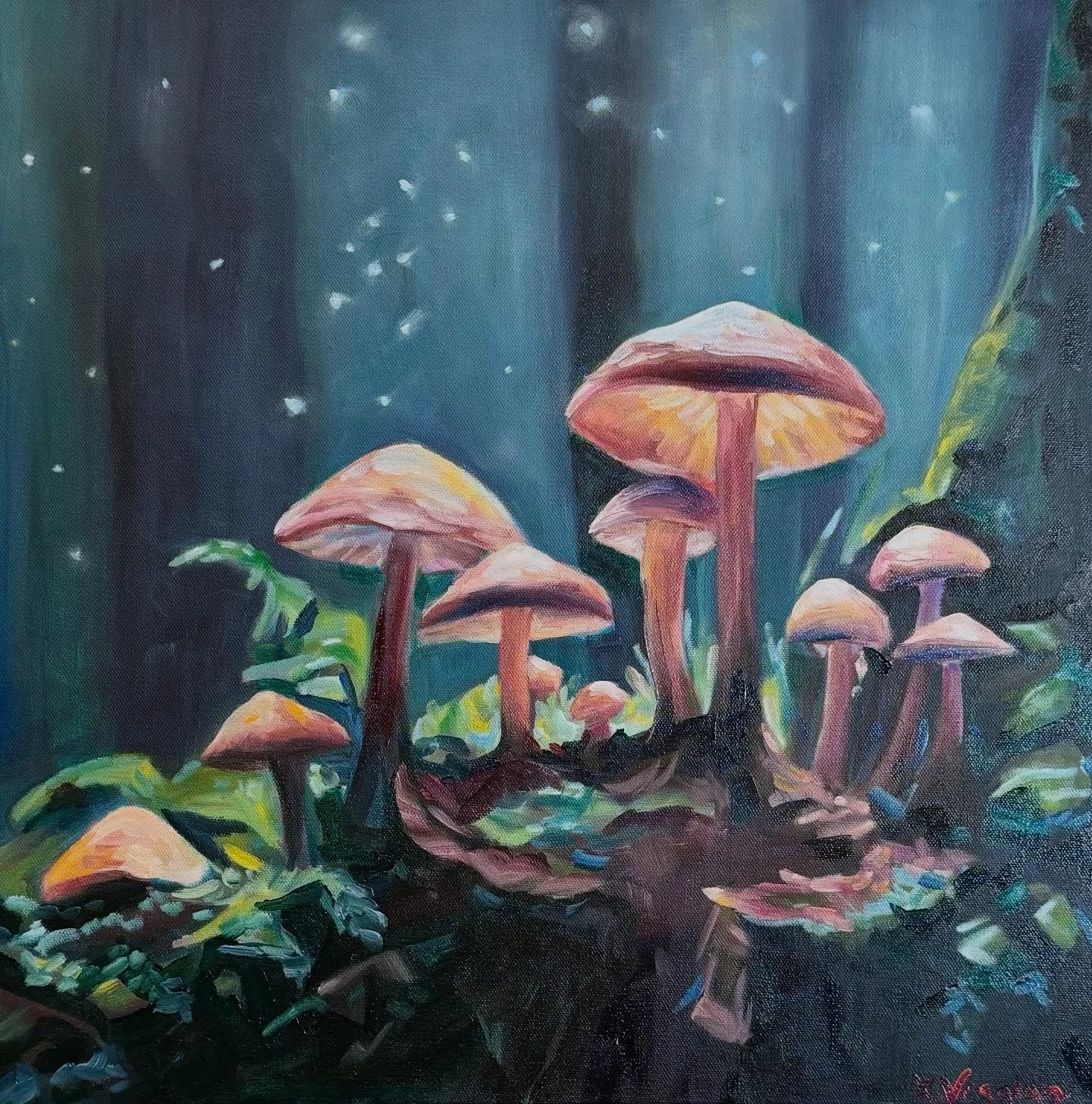 There&rsquo;s an old wive&rsquo;s tale that states that if you share art that doesn&rsquo;t have snow, any ACTUAL snow will melt and spring will come soon after 😂

&ldquo;That Fall Glow&rdquo; makes me crave my daily hikes.  And while THESE mushroom