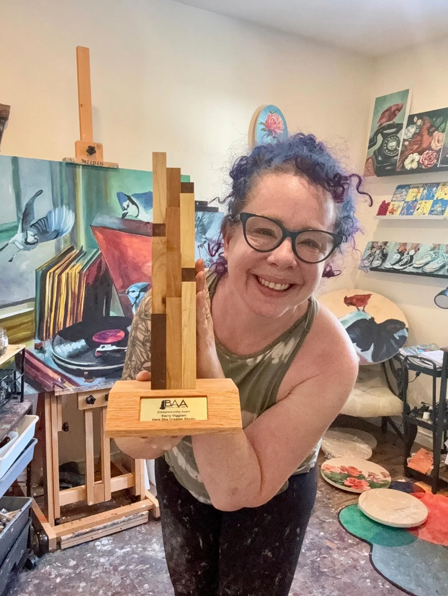 I have a new piece of art in my studio and I&rsquo;m so very grateful for it!

A few weeks ago I found out I was nominated for the Business Achievement Award in Entrepreneurship with the Northumberland Central Chamber of Commerce.

And last night, I&