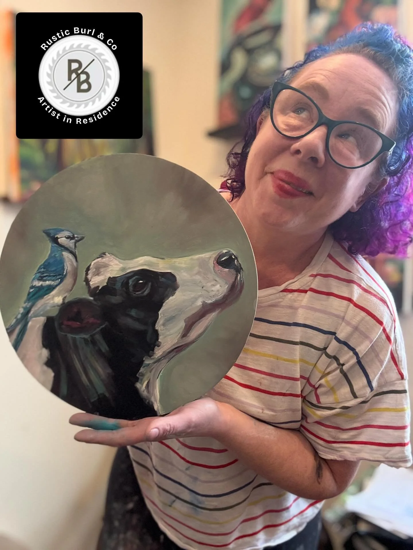 Why was I frenetically excited when @rusticburlco invited me to be the April Artist in Residence?!?

If you know ME and you know THEM, we are Canadian art encouragers who often lead with humor. 

If you need a laugh or a pick me up, you can always co