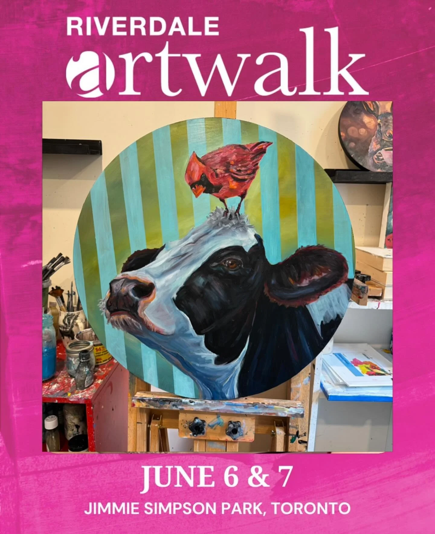 These two are all packed up and headed to @riverdaleartwalk this weekend! 

&ldquo;A little diddy about Jack and Diane&rdquo;
Oil on 24&rdquo; cradled wood panel 

You&rsquo;ll find me and my calamitous crew of story filled art T booth number 41!

Ra