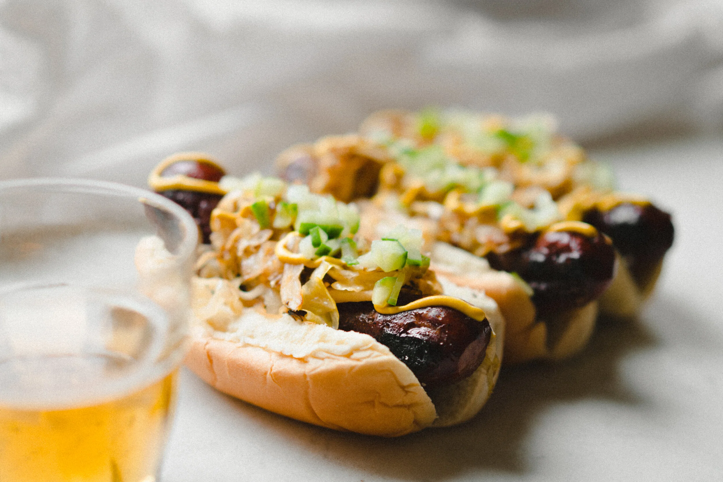 Serving Suggestion: Smoked Polish with all the Fixin's