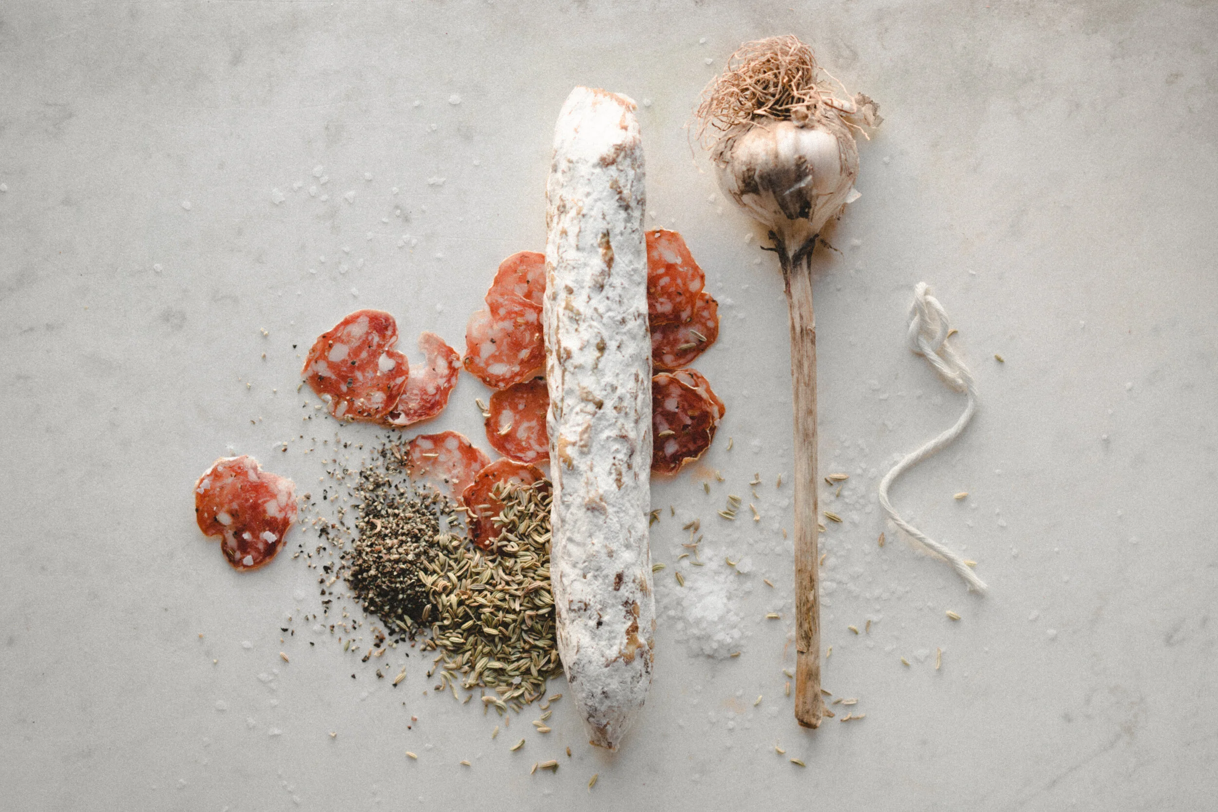 Salamini, Garlic, Fennel, and Twine (not quite how I remember the song)