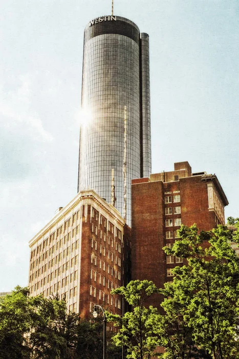 Peachtree Plaza Atlanta, GA archival pigment print 45 x 30 inches