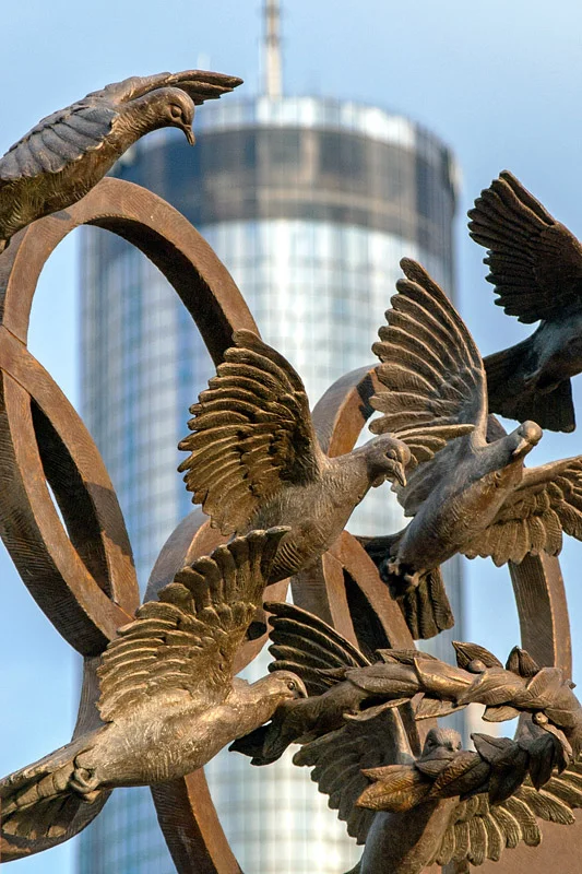 Olympic Doves Centennial Olympic Park Atlanta, GA archival pigment print 45 x 30 inches