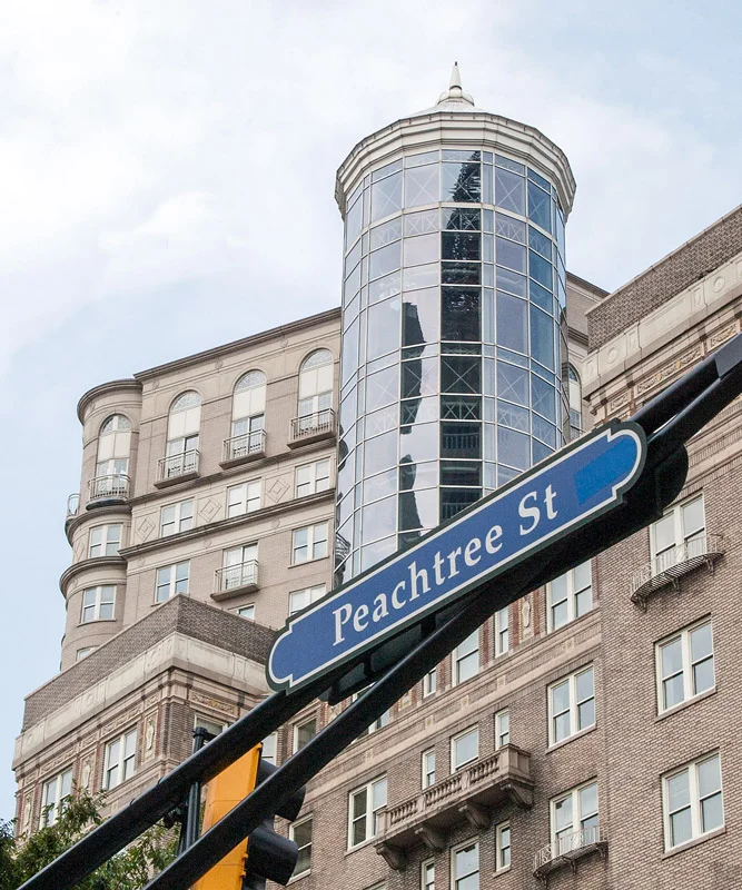Peachtree Street The Georgian Terrace Atlanta, GA archival pigment print 36 x 30 inches