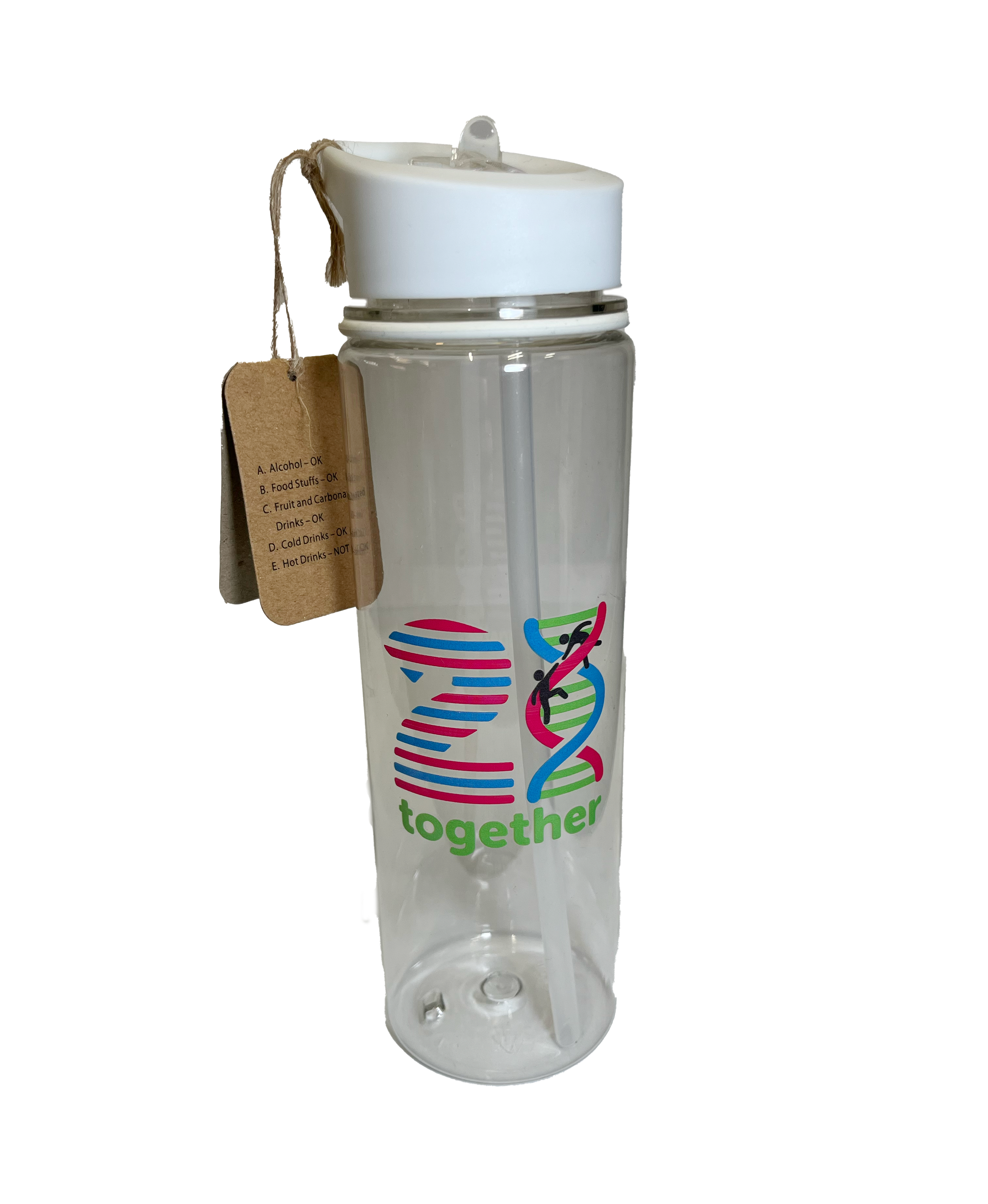 21 Together Water Bottle With Straw