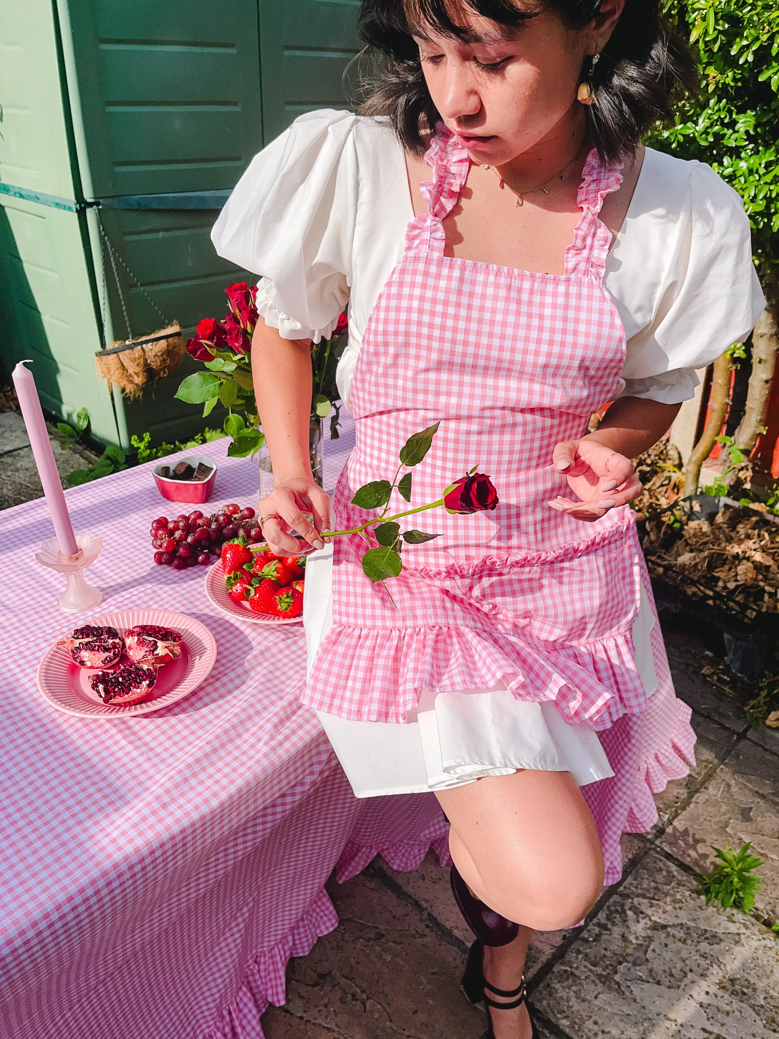 July & August double drop: The XL Picnic Blanket and Ruffle Apron (Early access)