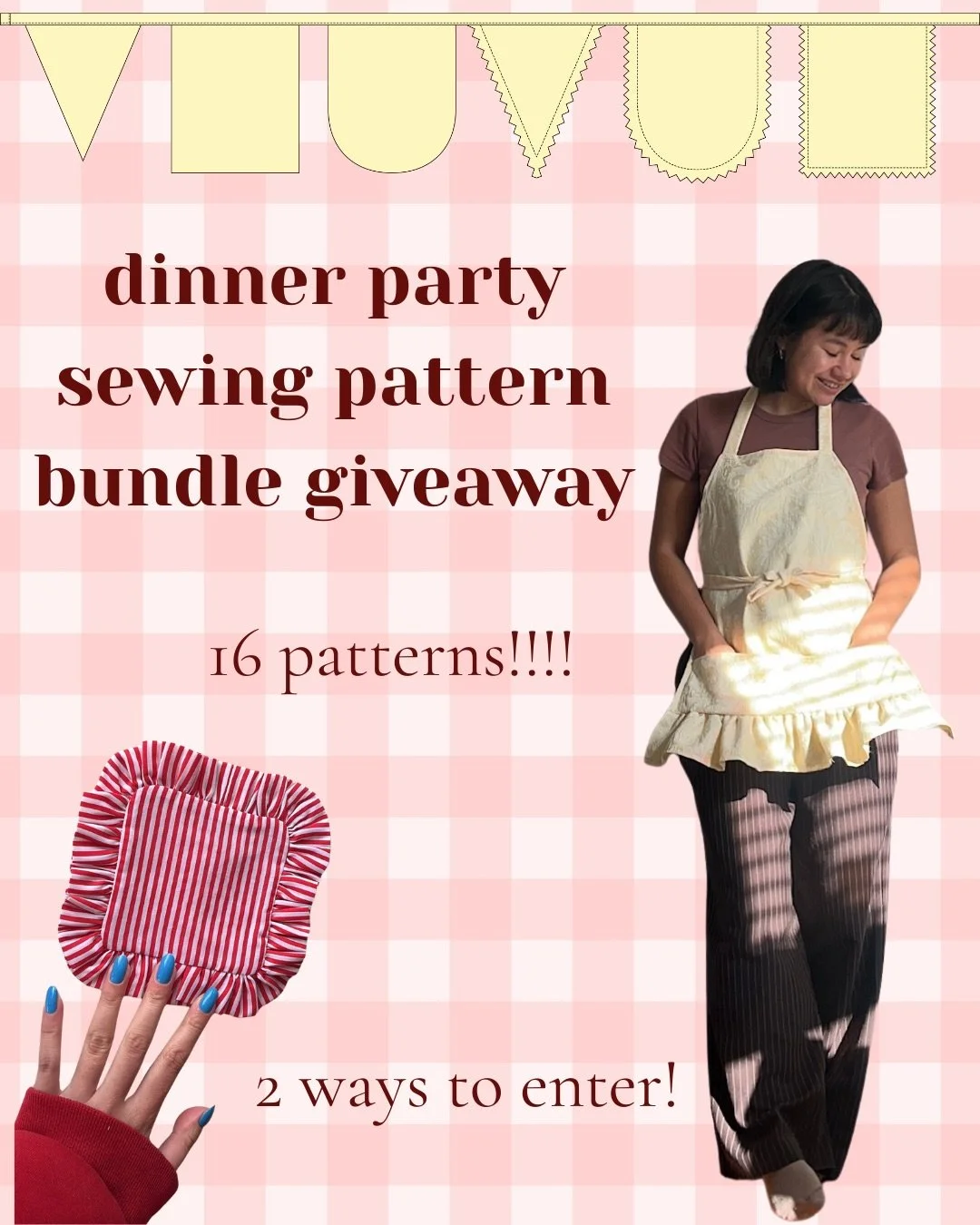 Comment DINNER for the link to both!! I am so so excited to launch next week 🥹🥹 my testers have been hard at work on their patterns, we&rsquo;re at the home stretch!! #sewing #sewingpattern #freesewingpattern