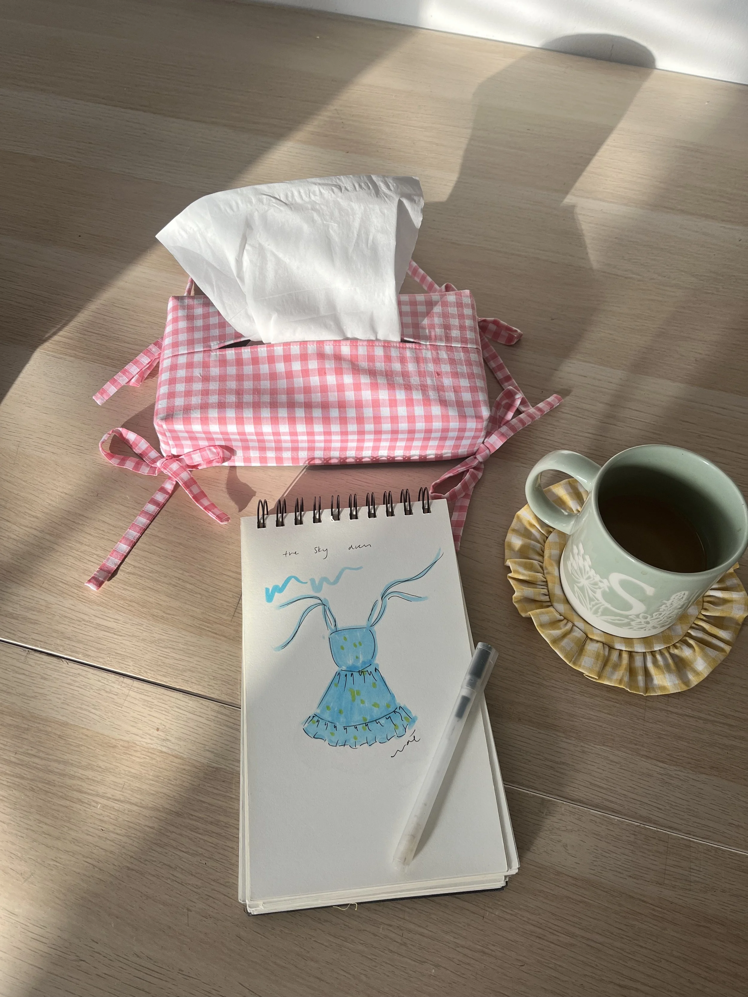 Tissue Box Cover With Ties | Digital Sewing Pattern