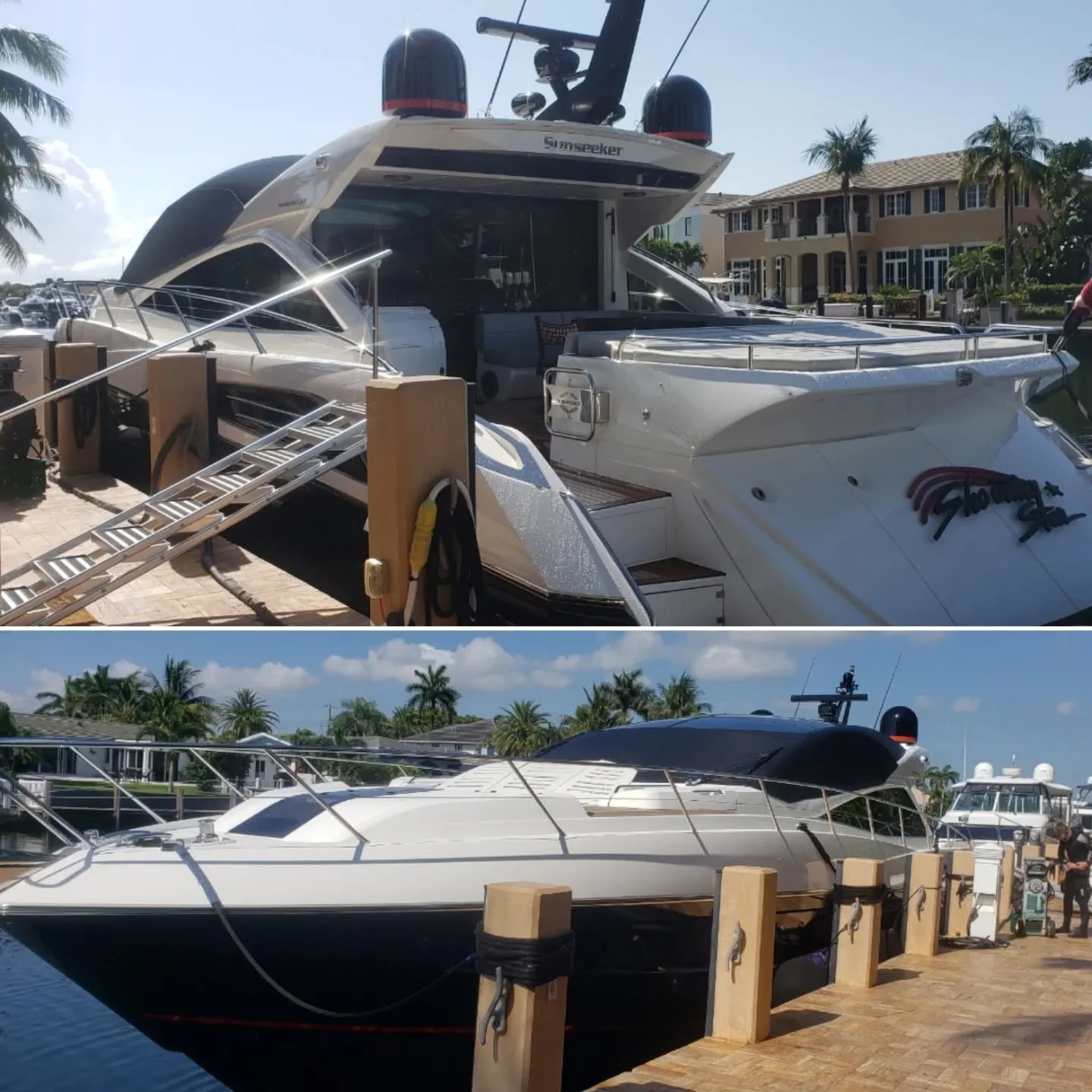 🛥🌠🌴 68 Predator Sunseeker that we just started servicing on a monthly schedule.