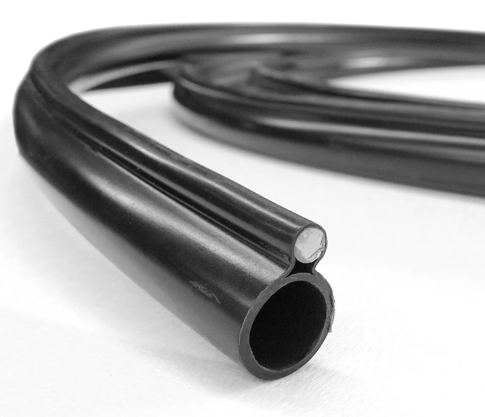 Cross section of Lake Bed Aeration Tubing