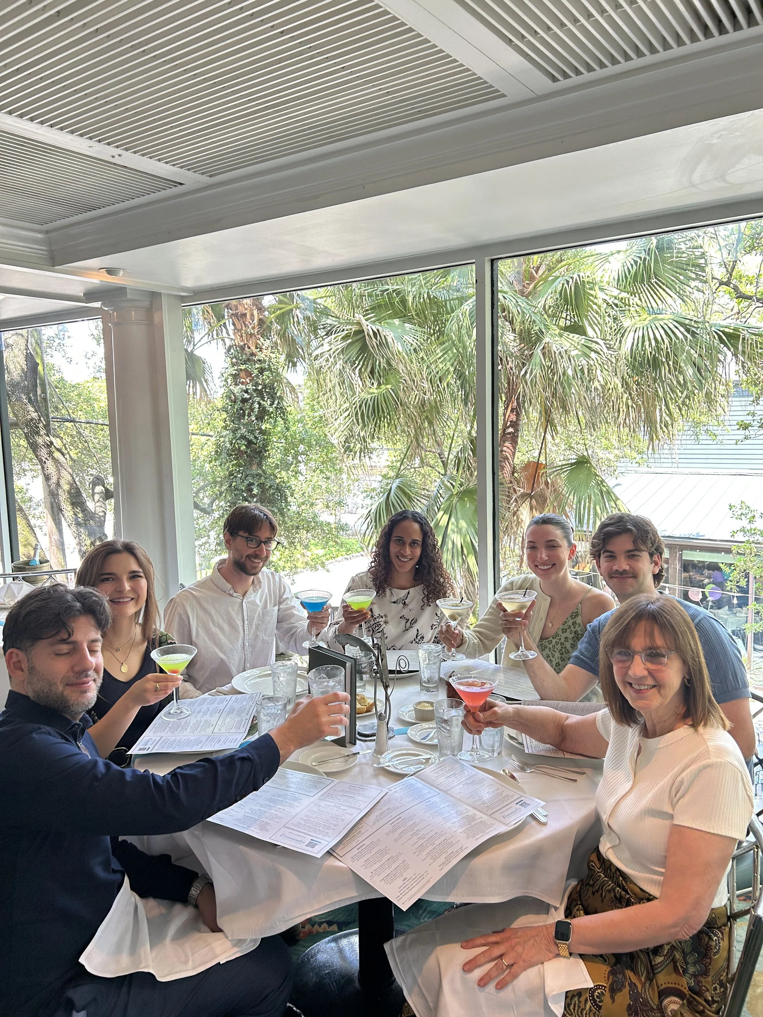  Celebrating Parker’s successful dissertation defense with a Daniel Lab tradition – lunch at Commander’s Palace 