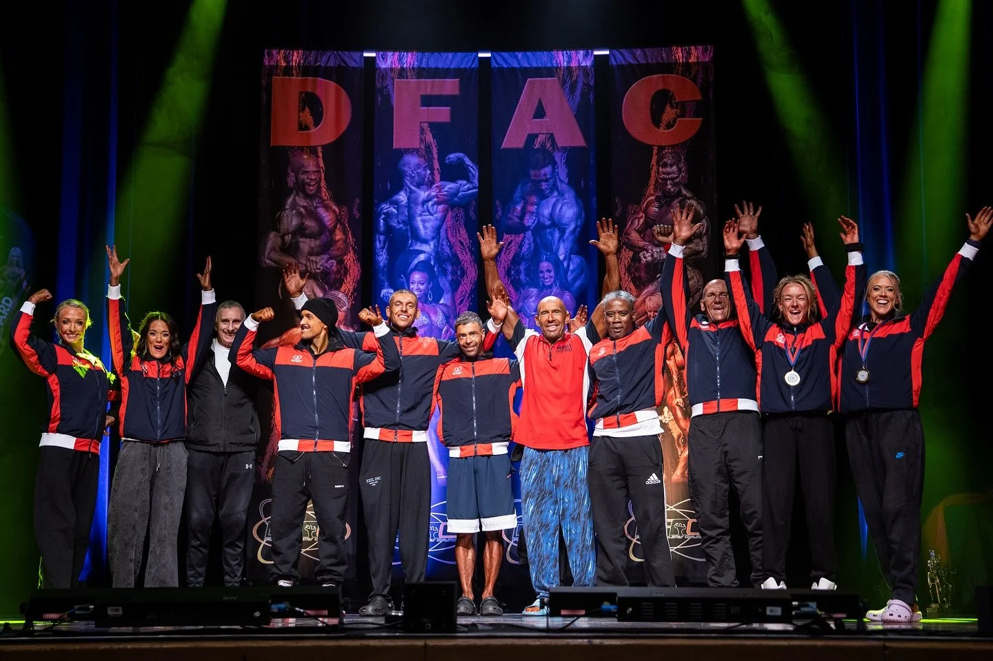 The BNBF British Team after yesterdays amazing DFAC European Show in Erding 🇩🇪