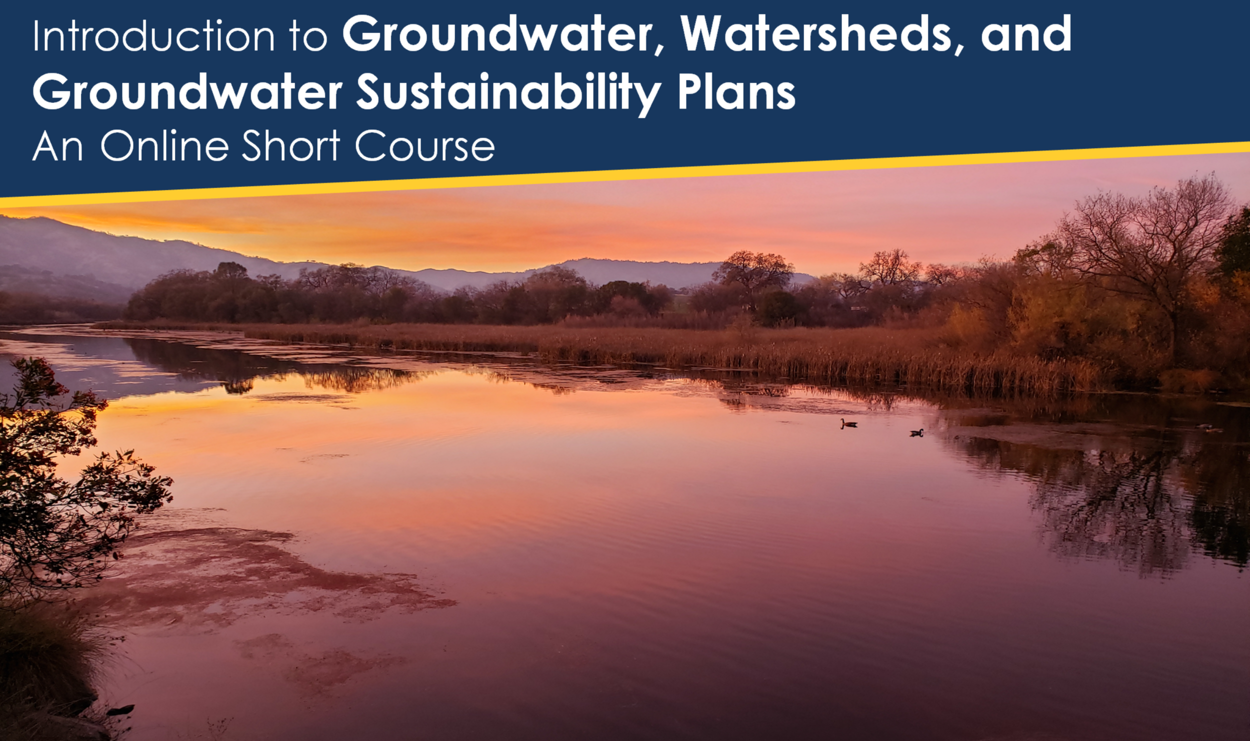 Groundwater Short Course, Starts May 6