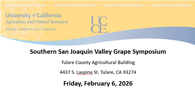 Southern San Joaquin Valley Grape Symposium