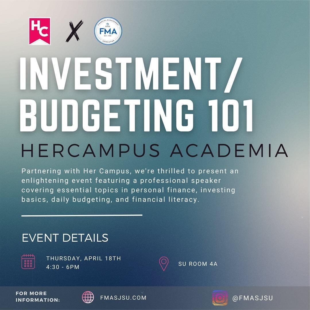 🌟 Unlock Your Financial Potential with Expert Insights! 🌟

Partnering with Her Campus, we&rsquo;re thrilled to present an enlightening event featuring a professional speaker covering essential topics in personal finance, investing basics, daily bud