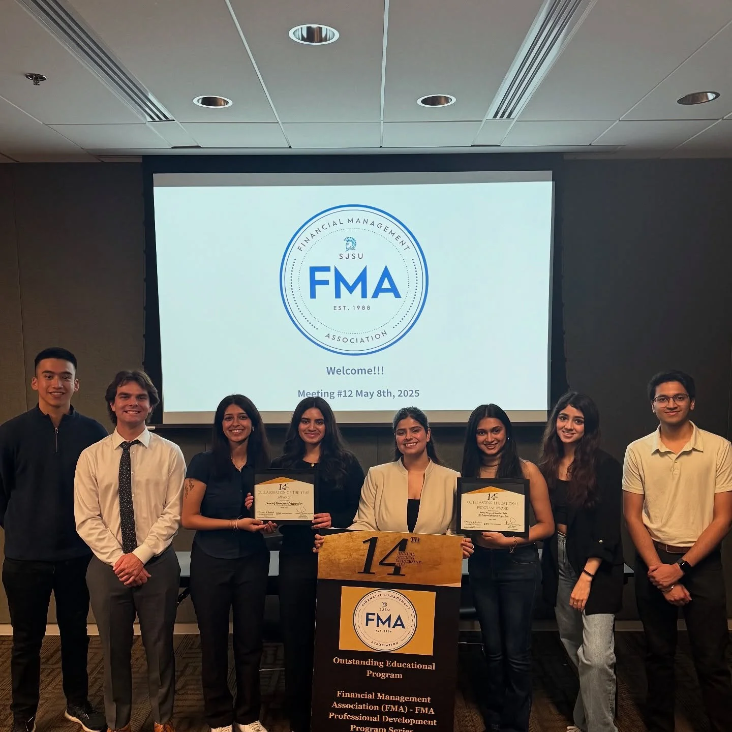 Thank you everyone who made this semester so memorable and has supported FMA! We have been recognized for 2 awards from the AS for our clubs outstanding efforts. We hope you all enjoyed this semester with FMA and will see you in the fall! Enjoy your