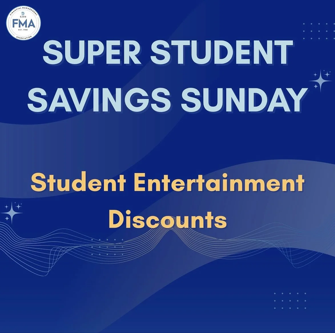 Hey FMAers! We are back with another week of student discounts. This week, our Super Saving Sunday post is all about entertainment discounts! Don&rsquo;t miss out on the best deals around the city! Swipe for more info and stay tuned for our upcoming 