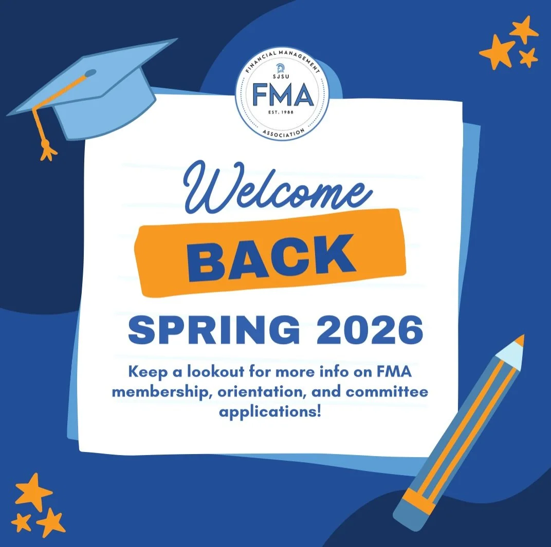 Hey FMAers! We hope you had a great break and are excited for a new semester with FMA! As you settle into your classes, be sure to lookout for more upcoming information about our club including membership and orientation!