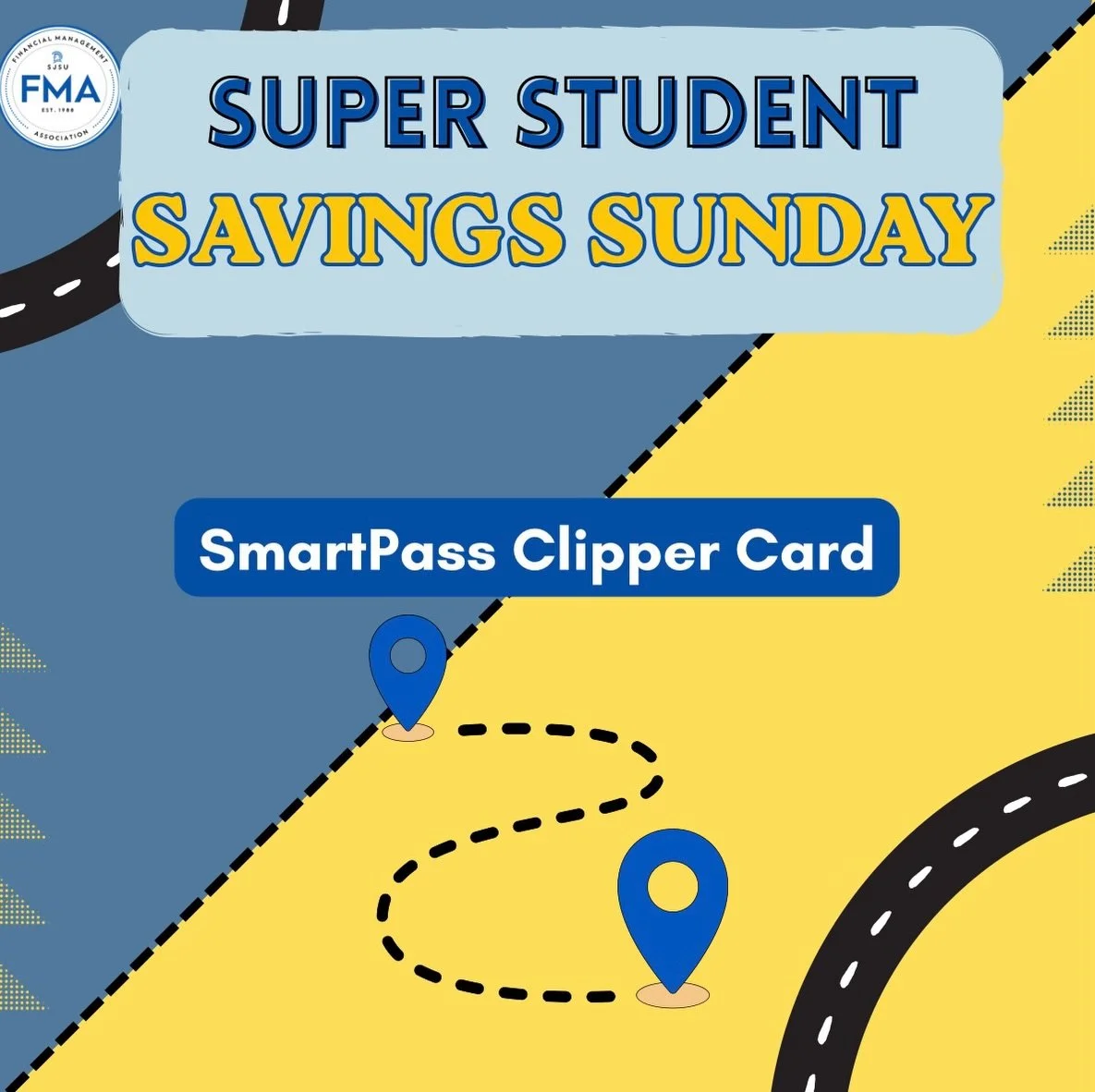Happy Sunday FMAers! This week for Super Savings Sunday we have deals on public transportation with clipper cards that you can find right in the SU. Swipe through to check it out!