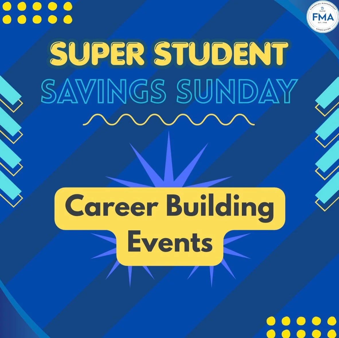 Hey FMAers, hope you all had an awesome weekend! For this weeks Super Savings Sunday post we have events you can attend to level yourself up for your career! Swipe to learn more!