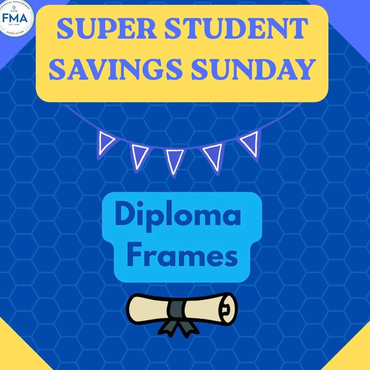 Hey FMAers! In spirit of graduation around the corner we have discounts on diploma frames for this week&rsquo;s Super Savings Sunday! Swipe to learn more🎓