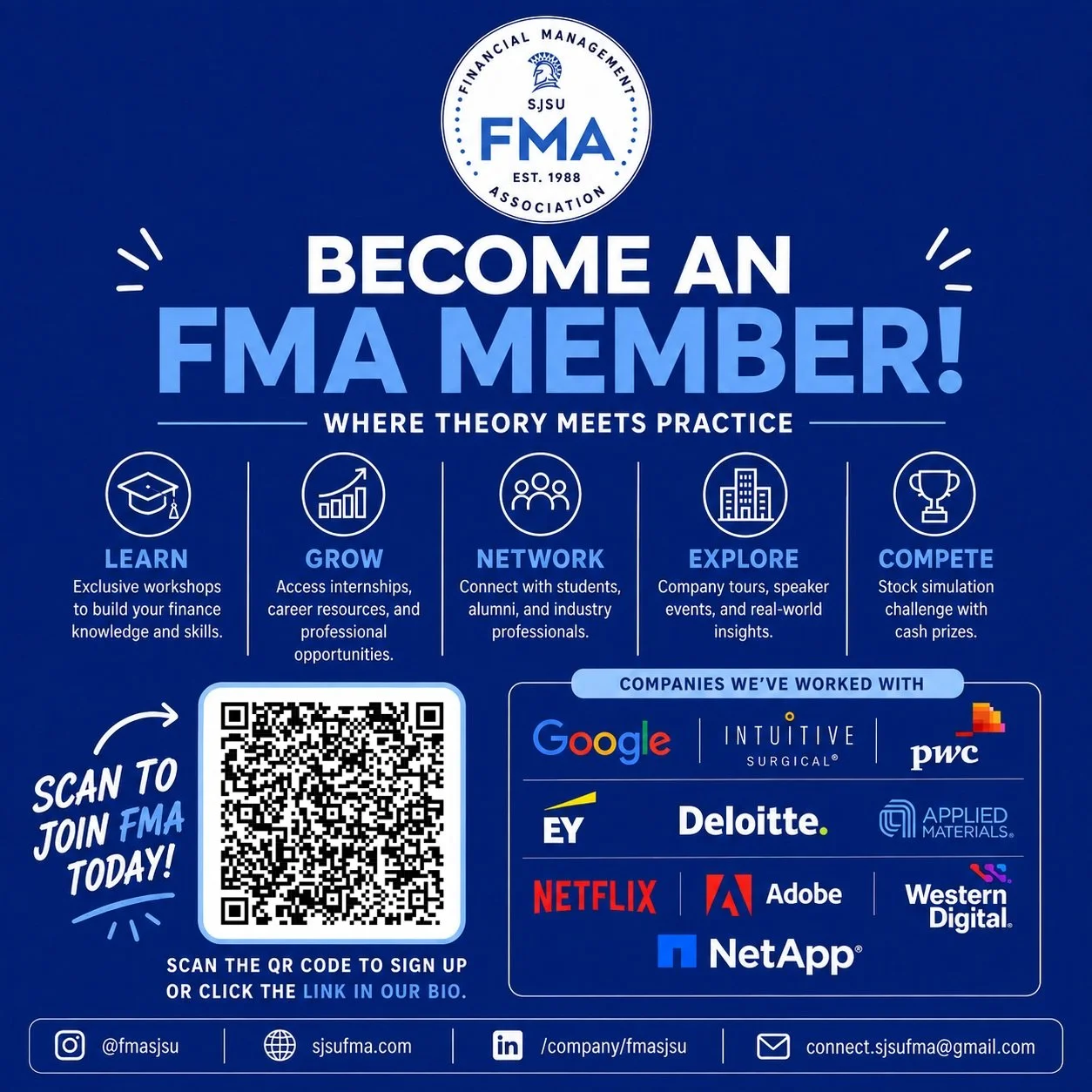 ✨ Your next chapter starts here.

Join the Financial Management Association this Fall 2026 and become part of a community built to help you grow professionally, make meaningful connections, and gain real-world experience.

FMA is your finance communi
