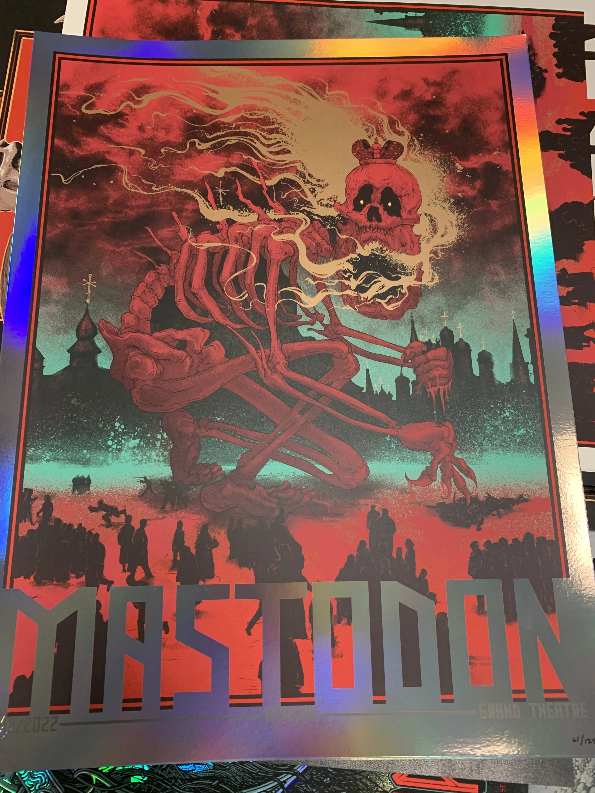MASTODON SIGNED LEVIATHAN POSTER 2X3 FEET — Mastodon Merch Store