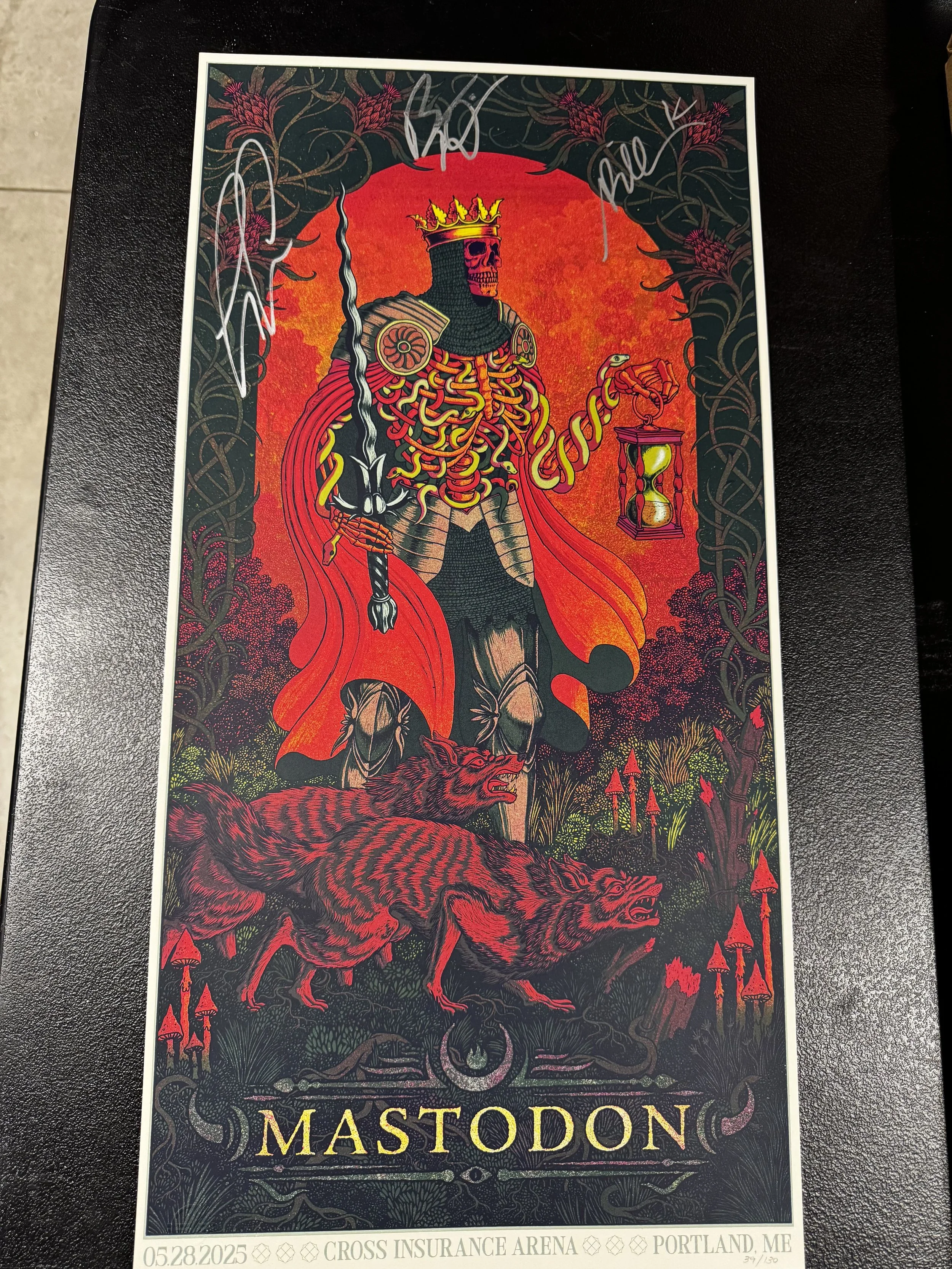 5/28 signed Portland ME  show poster regular edition