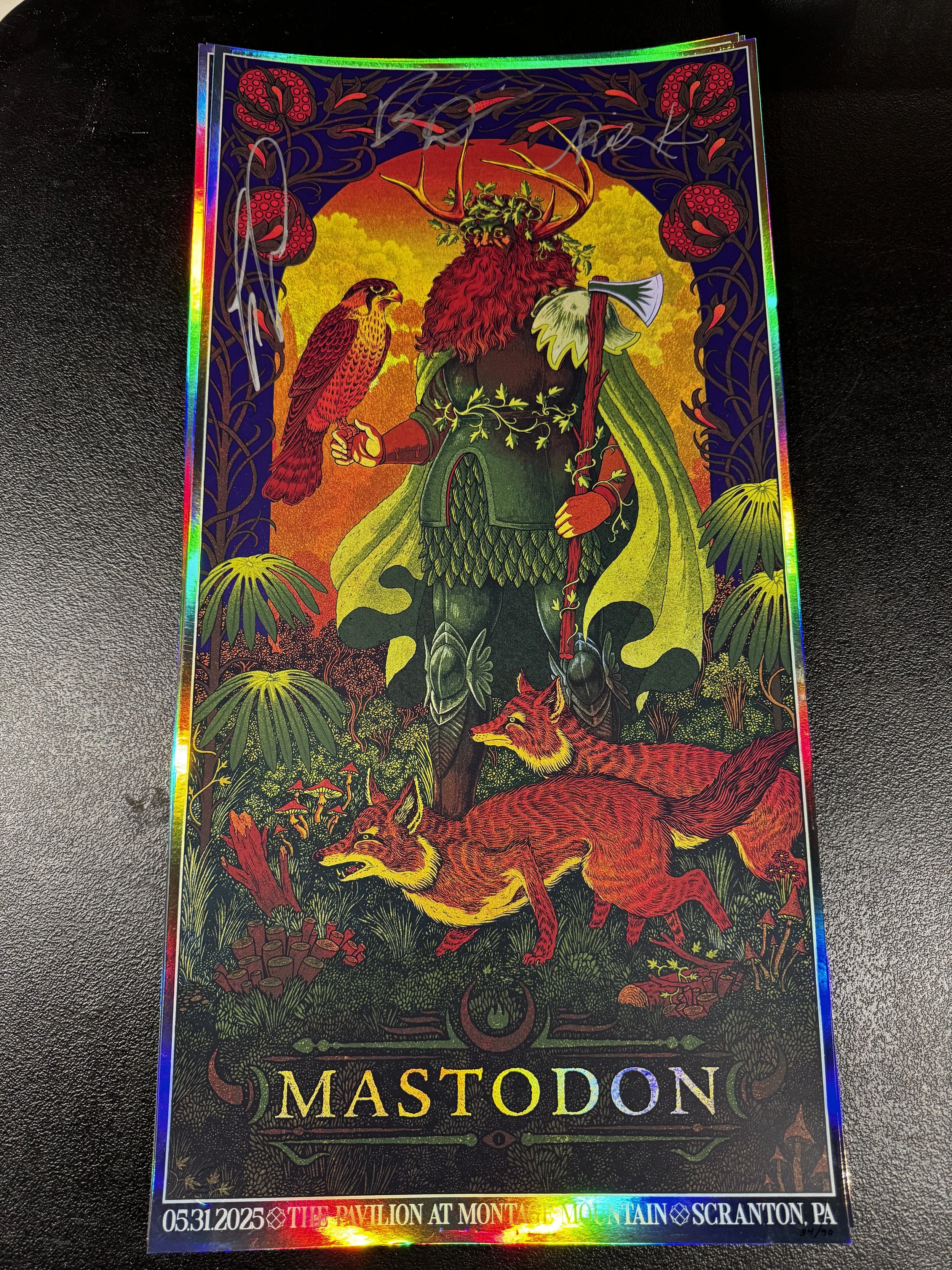 May 31 Scranton PA signed Foil variant show poster