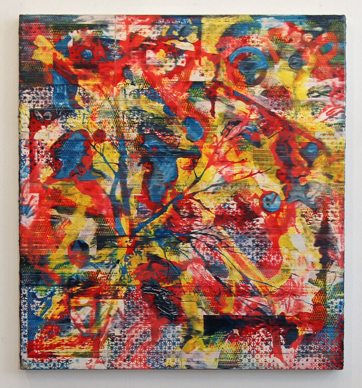  Jordan Broadworth  Agitated Rambler, oil on canvas, 48” x 44” 