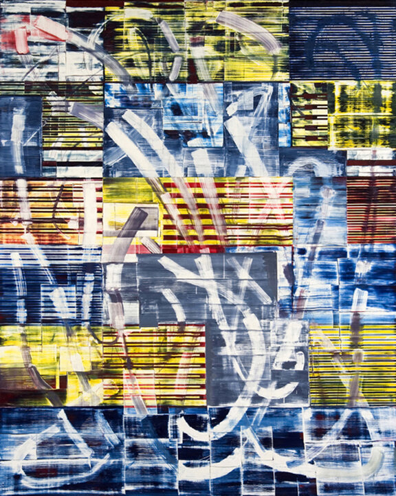  Jordan Broadworth, Vent, oil on canvas, 95” x 76” 